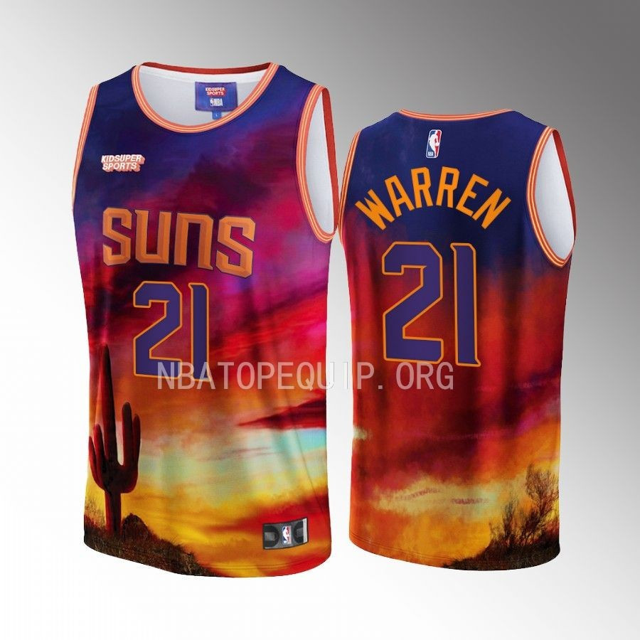 T.J. Warren 21 Phoenix Suns KidSuper Studio Unisex Hometown NBA Jersey Unisex