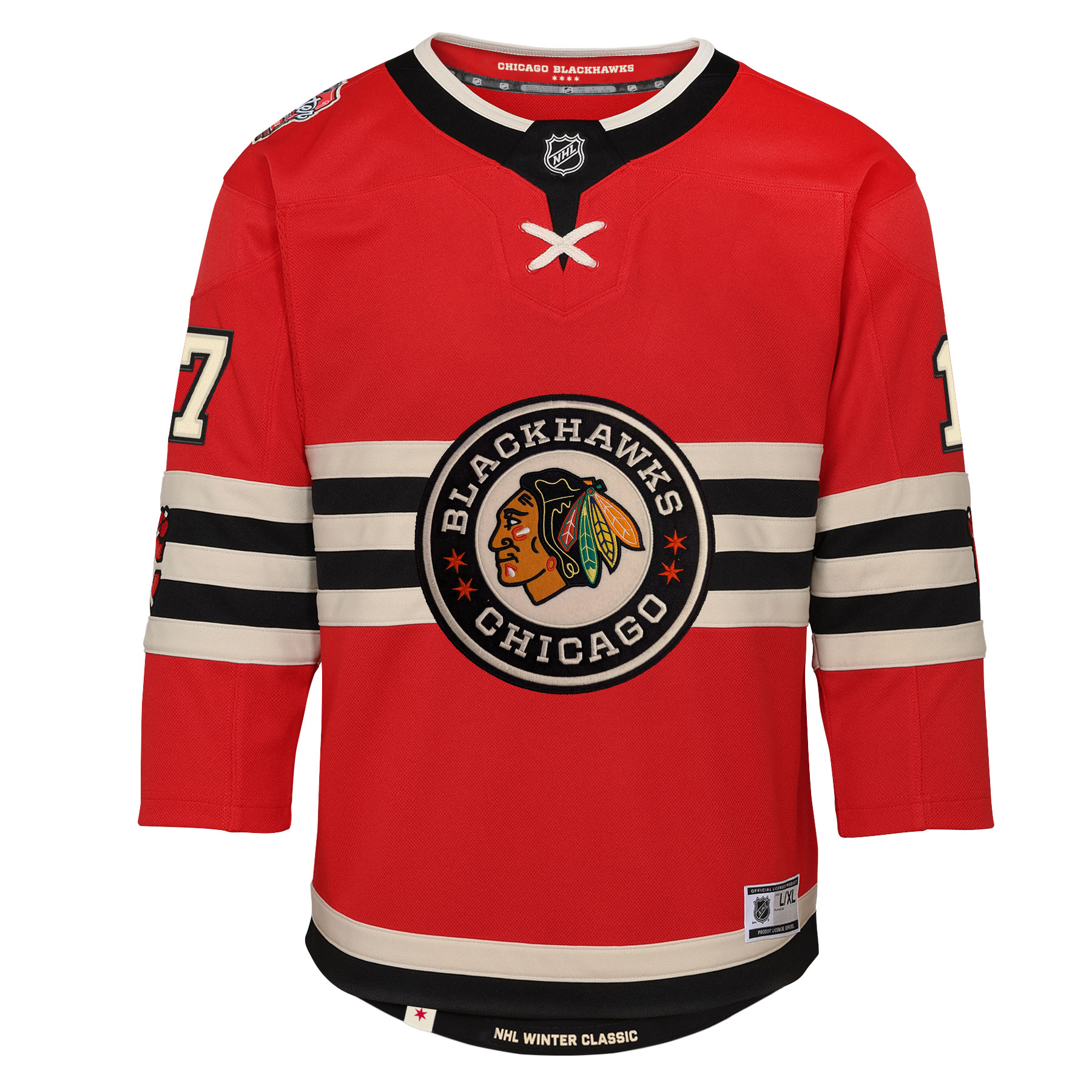 Chicago Blackhawks Nick Foligno Red 2025 Winter Classic Premier Player NHL Jersey Youth