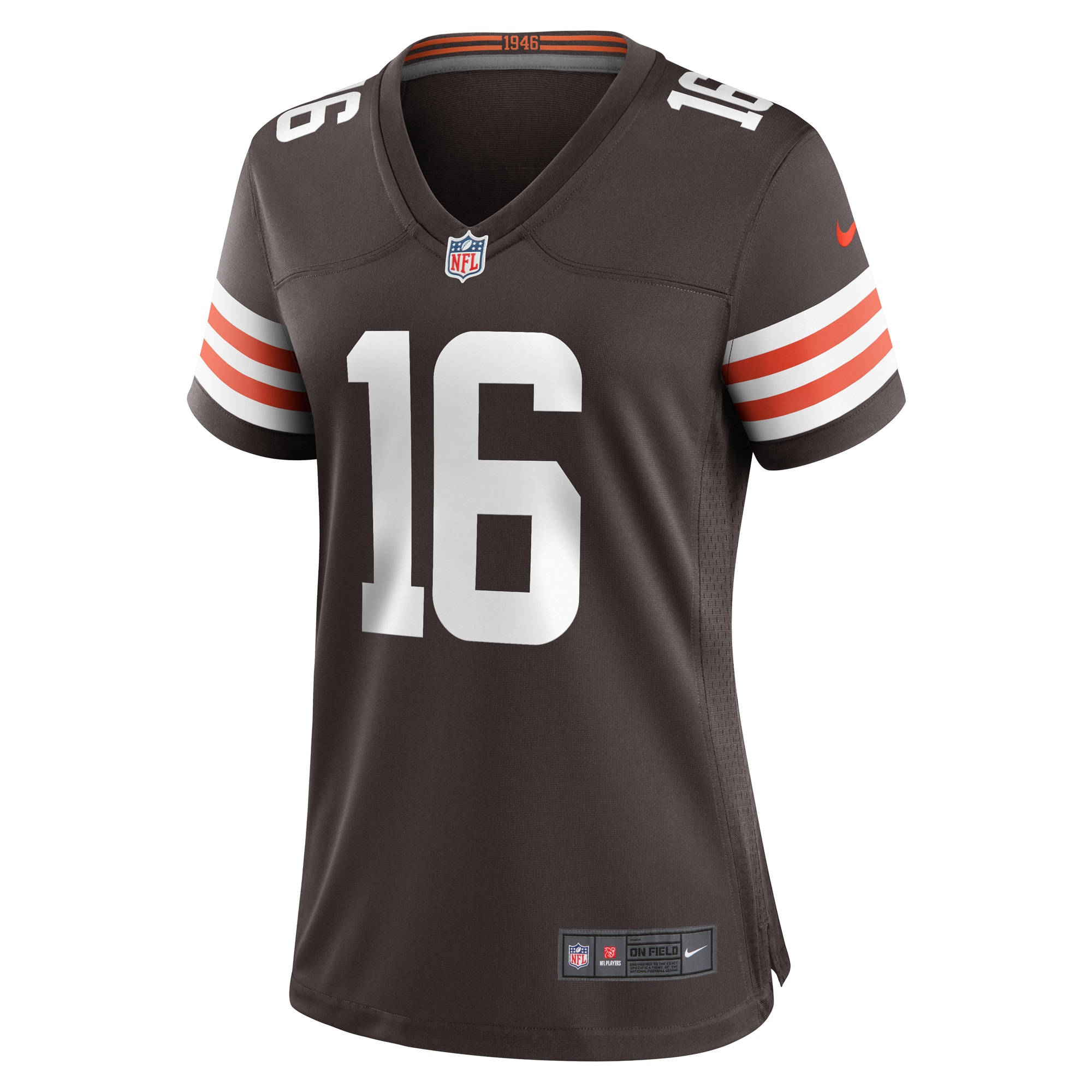Cleveland Browns Jaelon Darden Brown Team Game NFL Jersey Women's