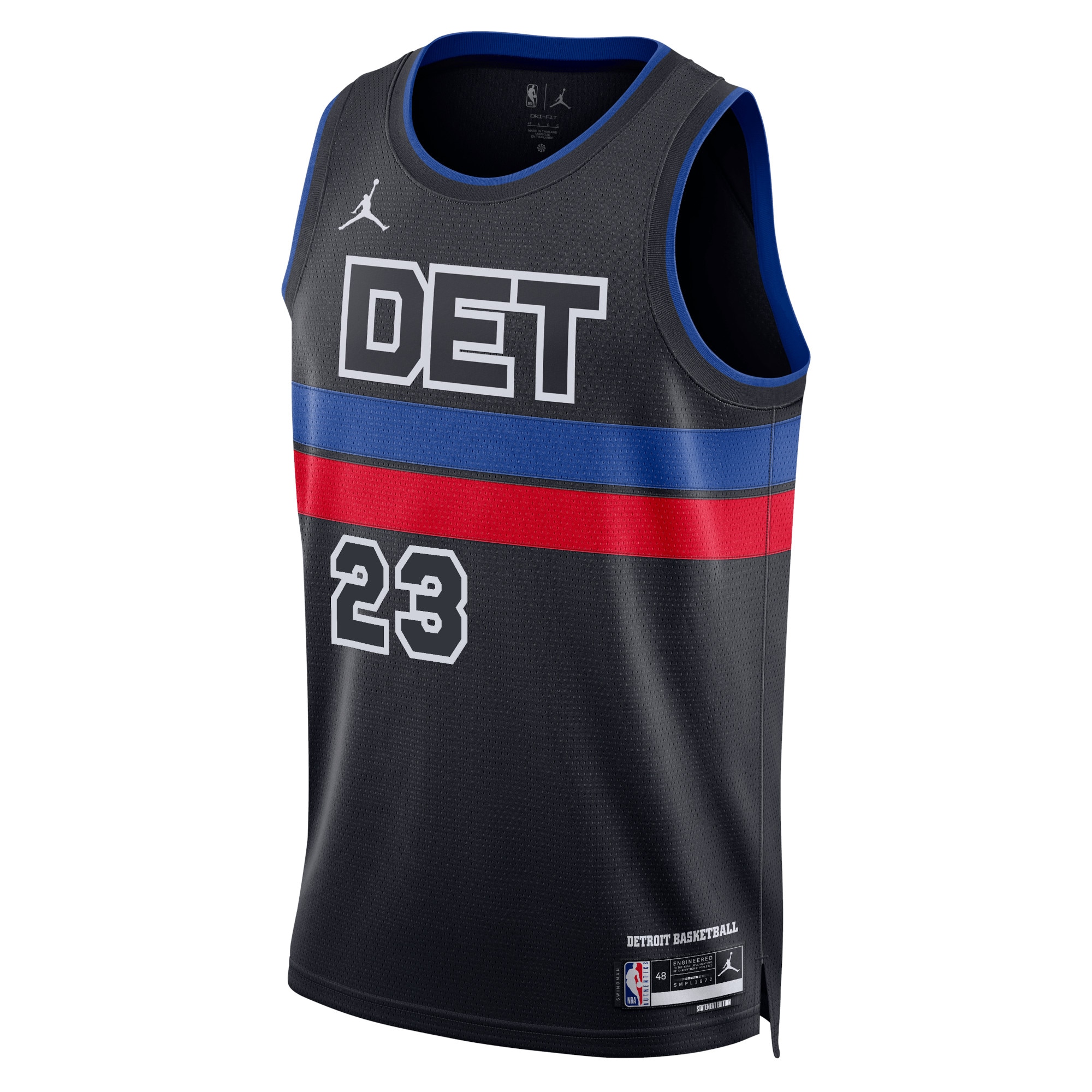Detroit Pistons Jordan Statement Edition Swingman Blue Jaden Ive Unisex NBA Jersey Unisex