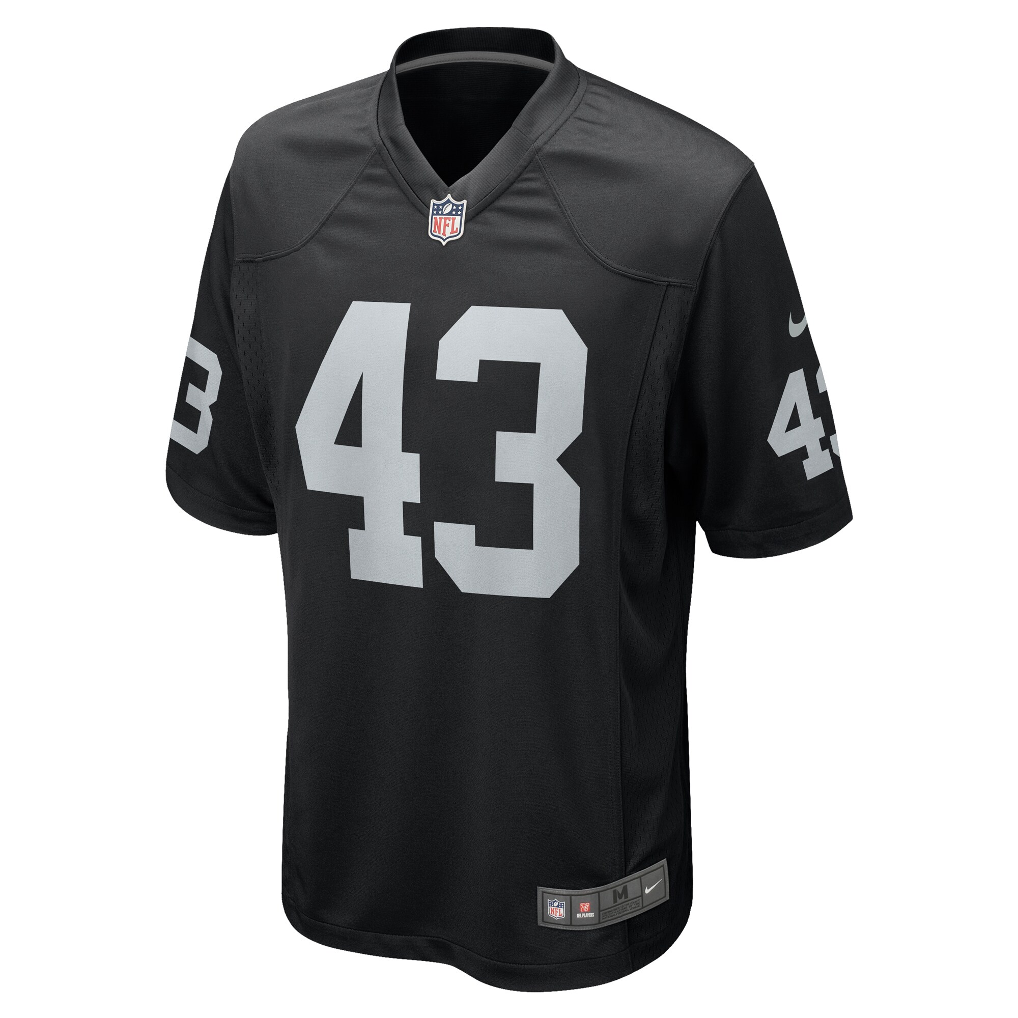 Las Vegas Raiders Kanai Mauga Black Team Game NFL Jersey Men's