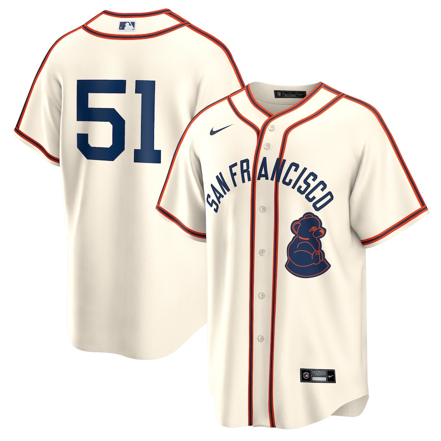 Jung Hoo Lee 51 San Francisco Giants 2024 Rickwood Classic Player Cream MLB Jersey Men's