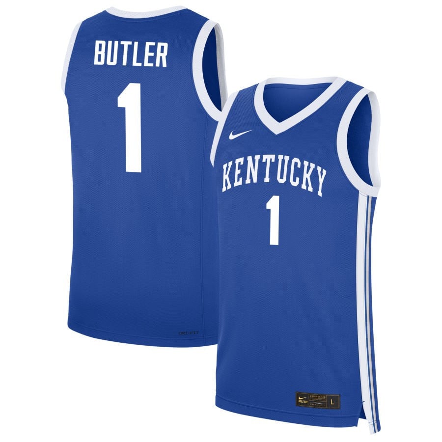 Lamont Butler 1 Kentucky Wildcats NIL Royal NCAA Jersey Men's