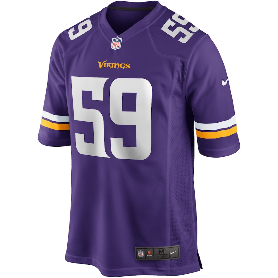 Matt Blair 59 Minnesota Vikings Game Retired Purple NFL Jersey Men's