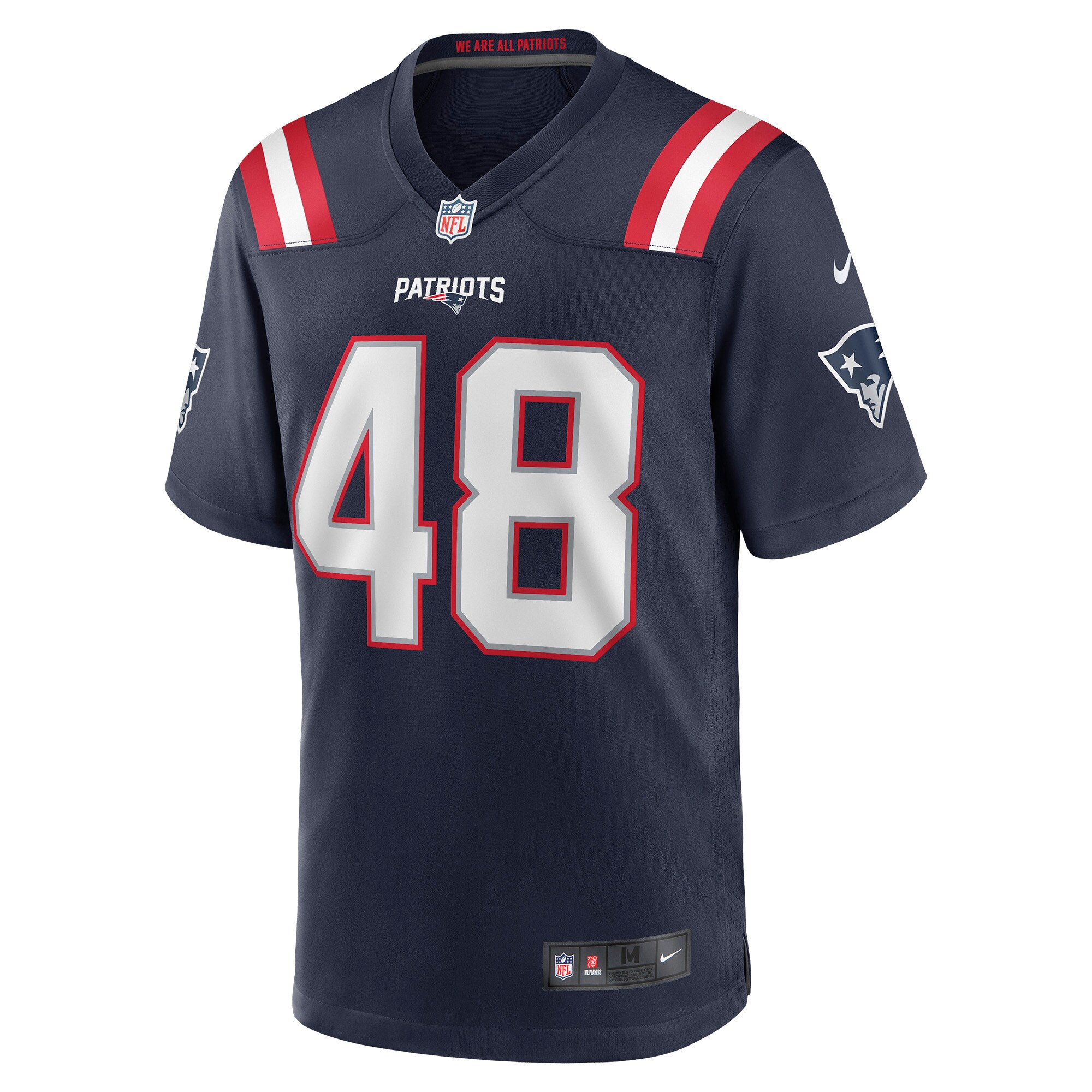 New England Patriots Jahlani Tavai Navy Game Player NFL Jersey Men's