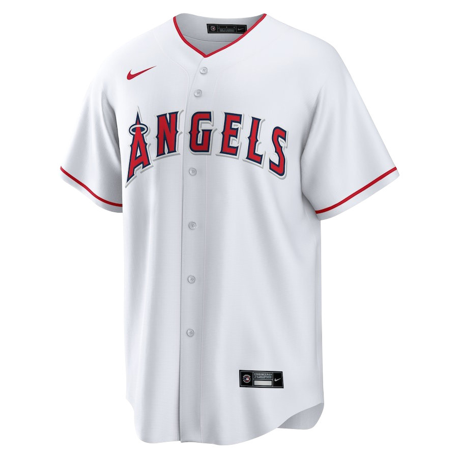 Shohei Ohtani 17 Los Angeles Angels Signed Run 2023 Home Player White MLB Jersey Men's