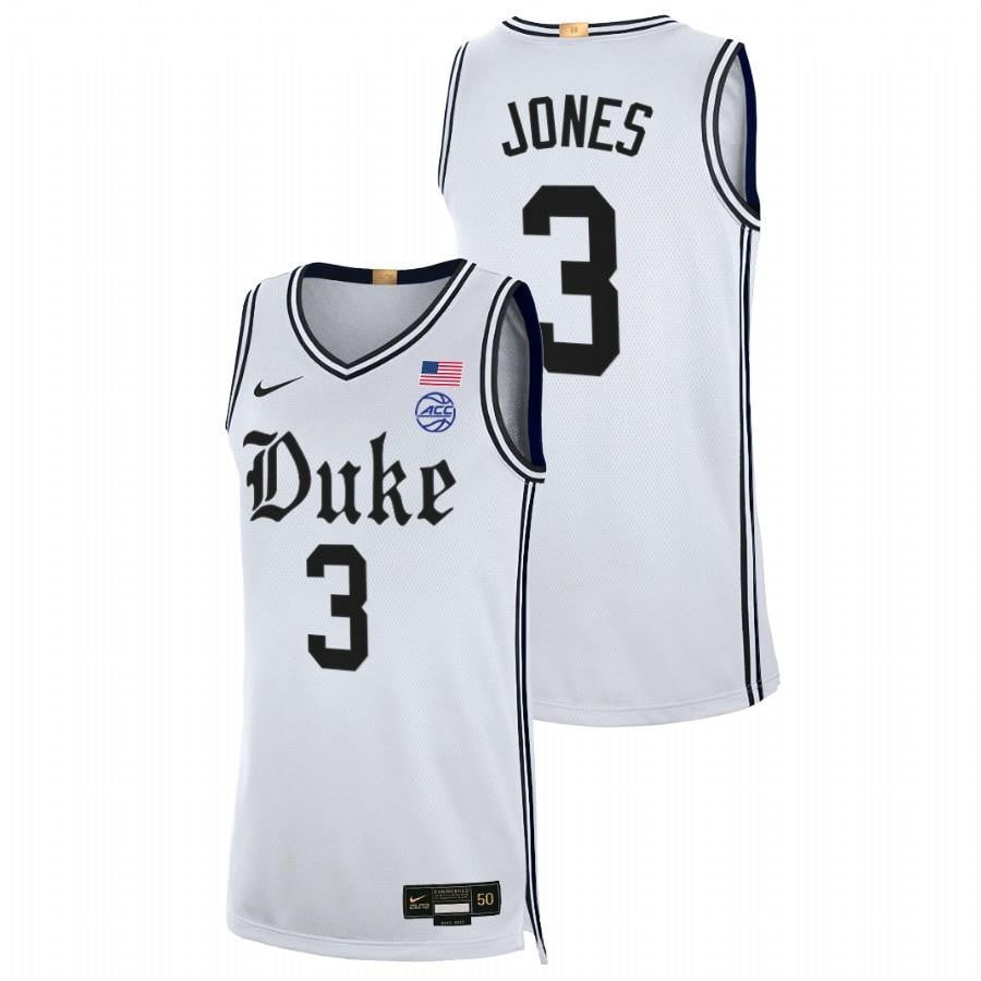 Jeremy Roach White Duke Blue Devils 2023 Limited The Brotherhood NCAA Jersey Men's