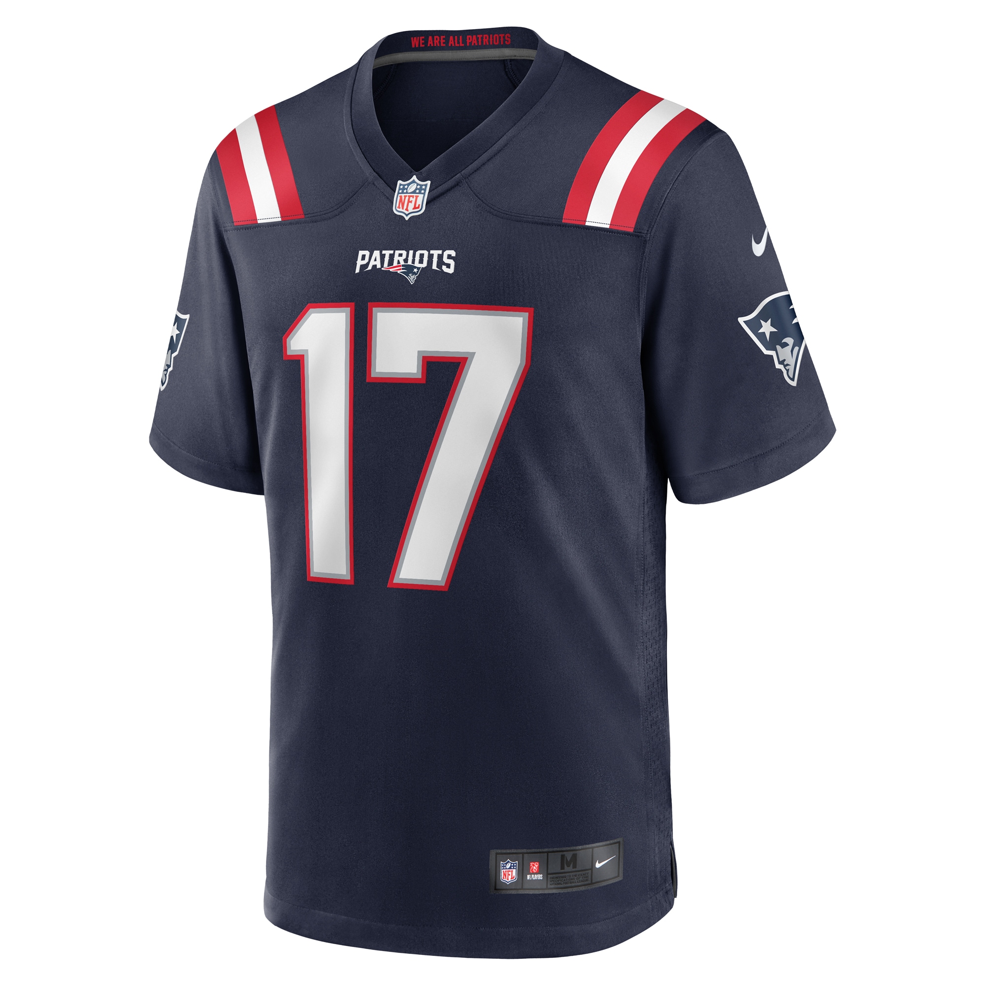 New England Patriots Bryce Baringer Navy Team Game NFL Jersey Men's
