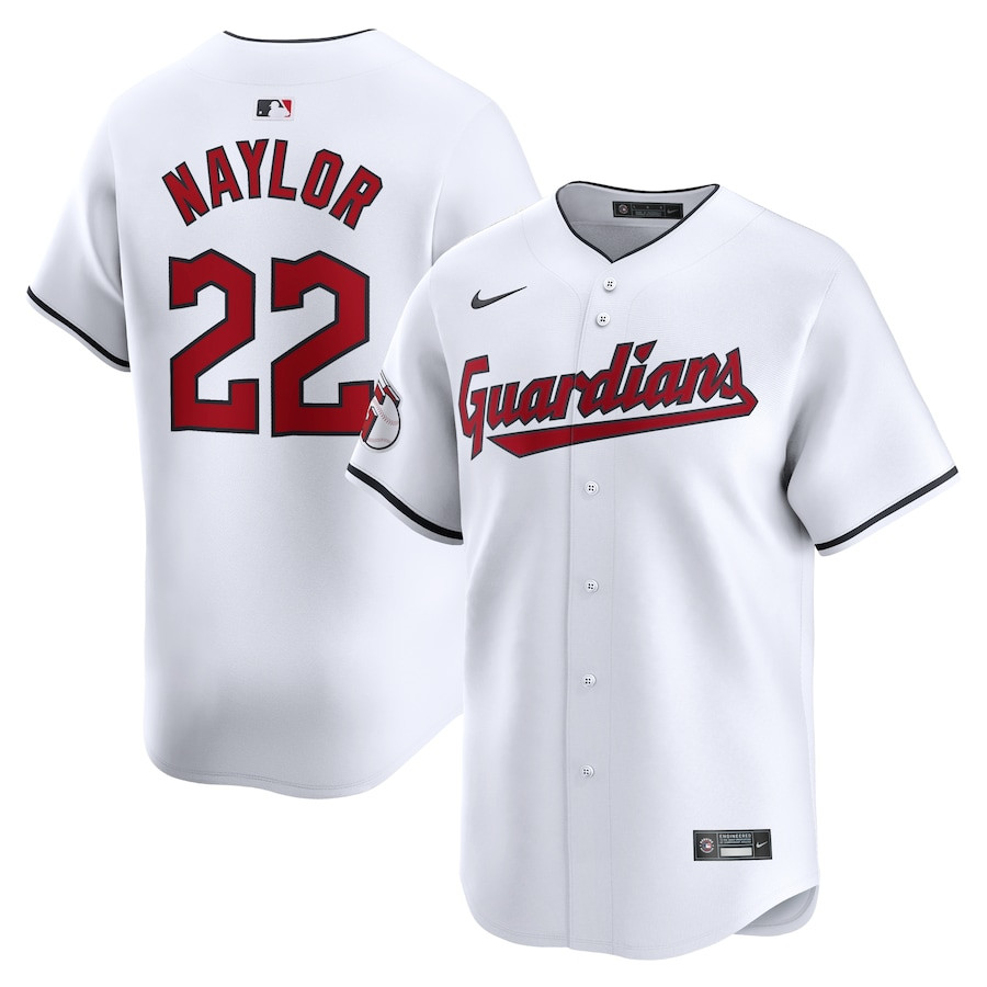 Josh Naylor 22 Cleveland Guardians Home Limited White MLB Jersey Men's