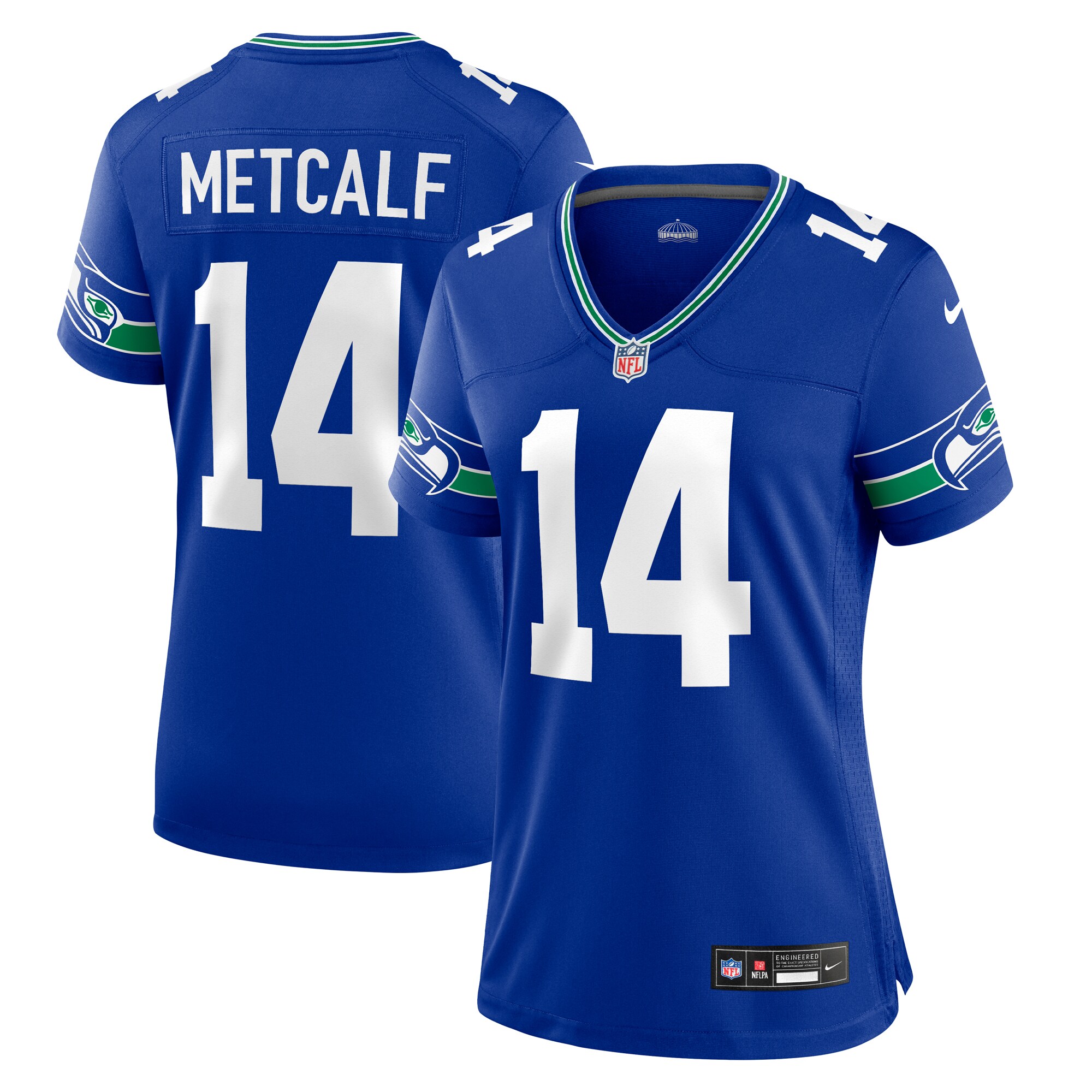 Seattle Seahawks DK Metcalf Royal Player NFL Jersey Women's