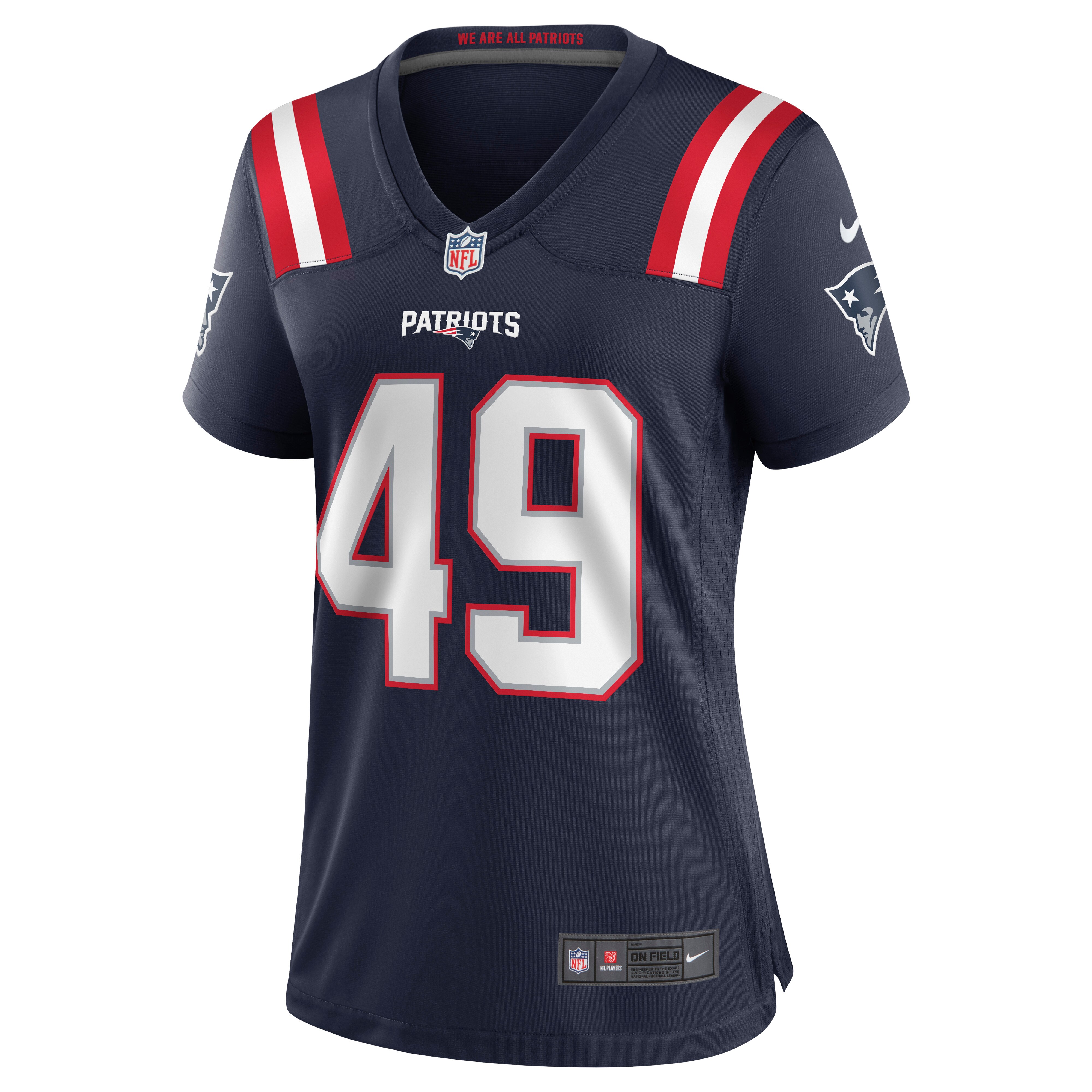 New England Patriots Joe Cardona Navy Game NFL Jersey Women's