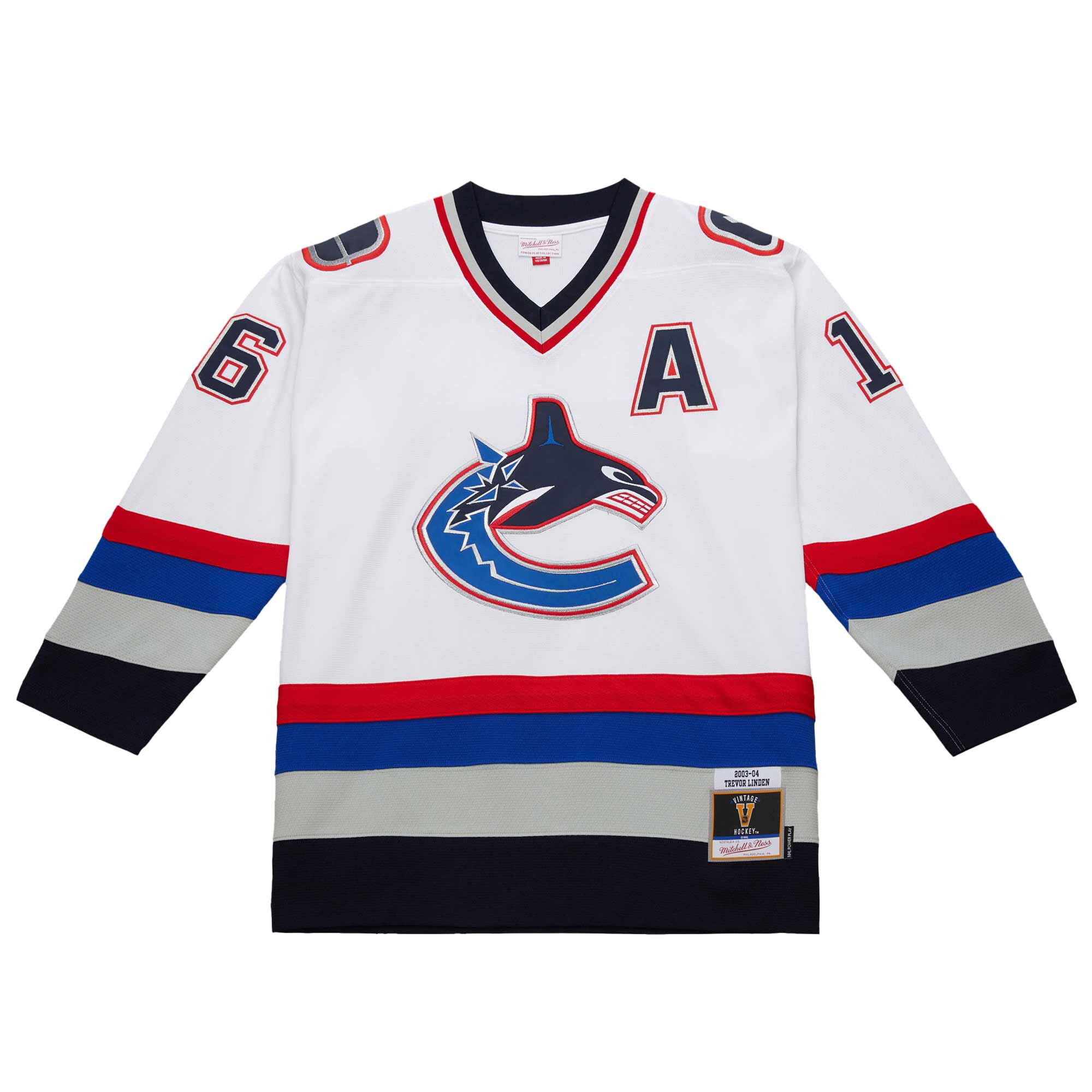 Vancouver Canucks Trevor Linden White 2003-04 Power Play NHL Jersey Men's