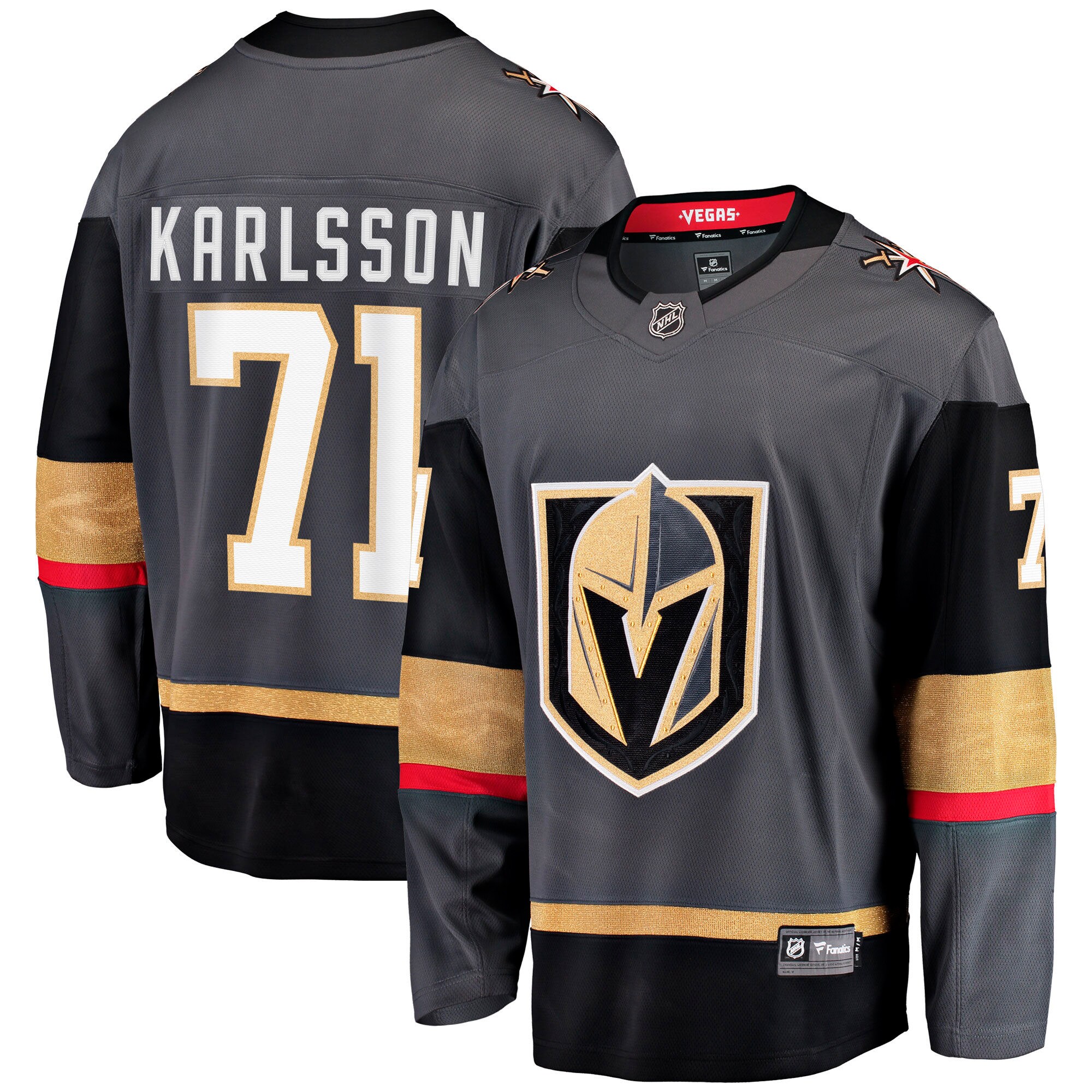 Vegas Golden Knights William Karlsson Gray Alternate Breakaway NHL Jersey Men's