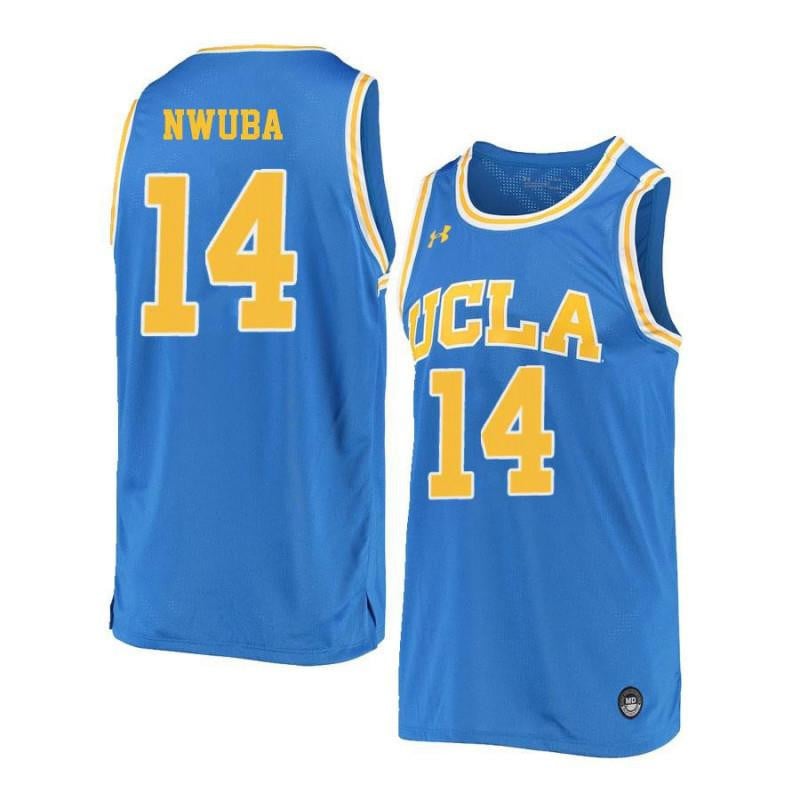 14 Kenneth Nwuba Blue Retro Elite UCLA Bruins NCAA Jersey Men's