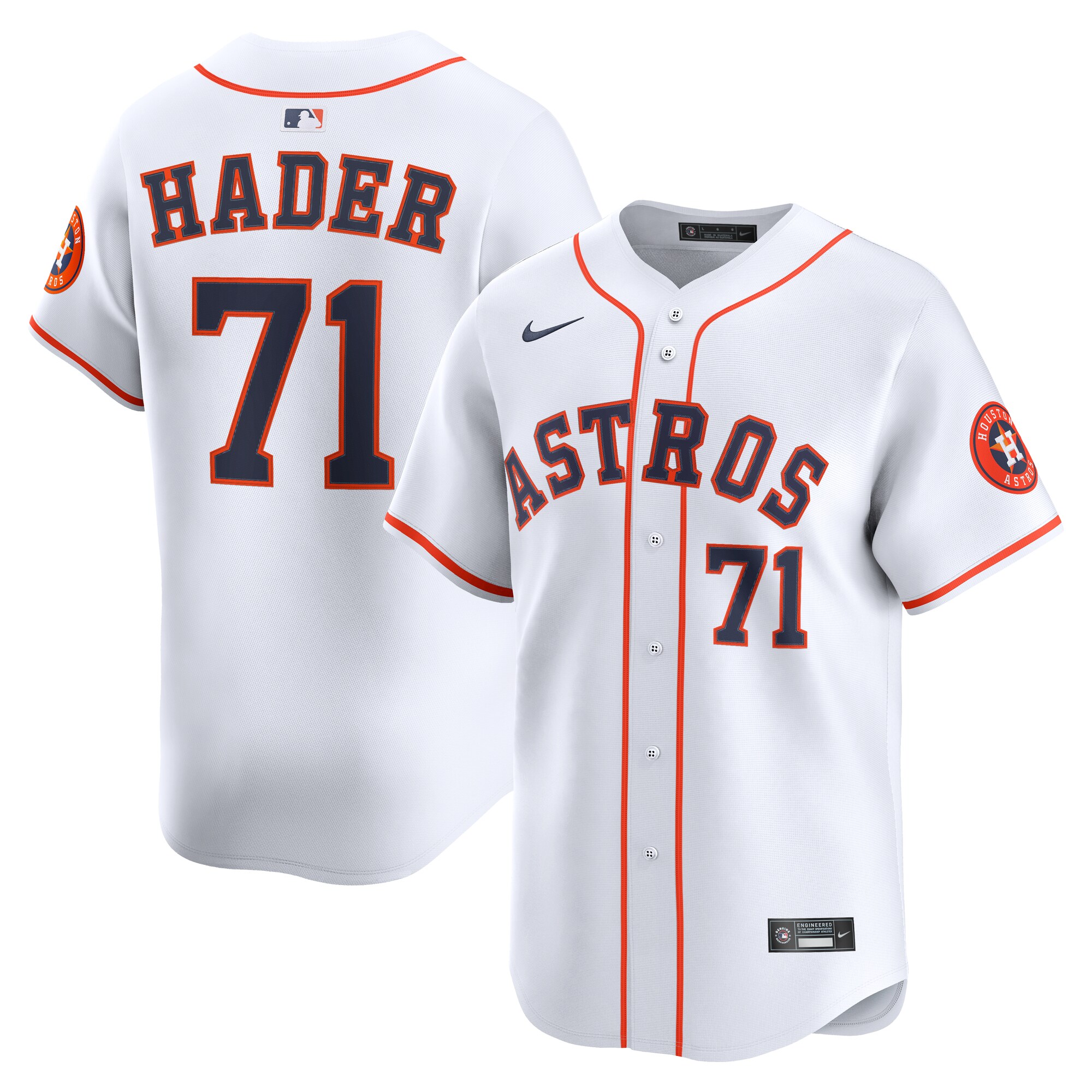 Houston Astros Josh Hader White Alternate Limited Player MLB Jersey Men's