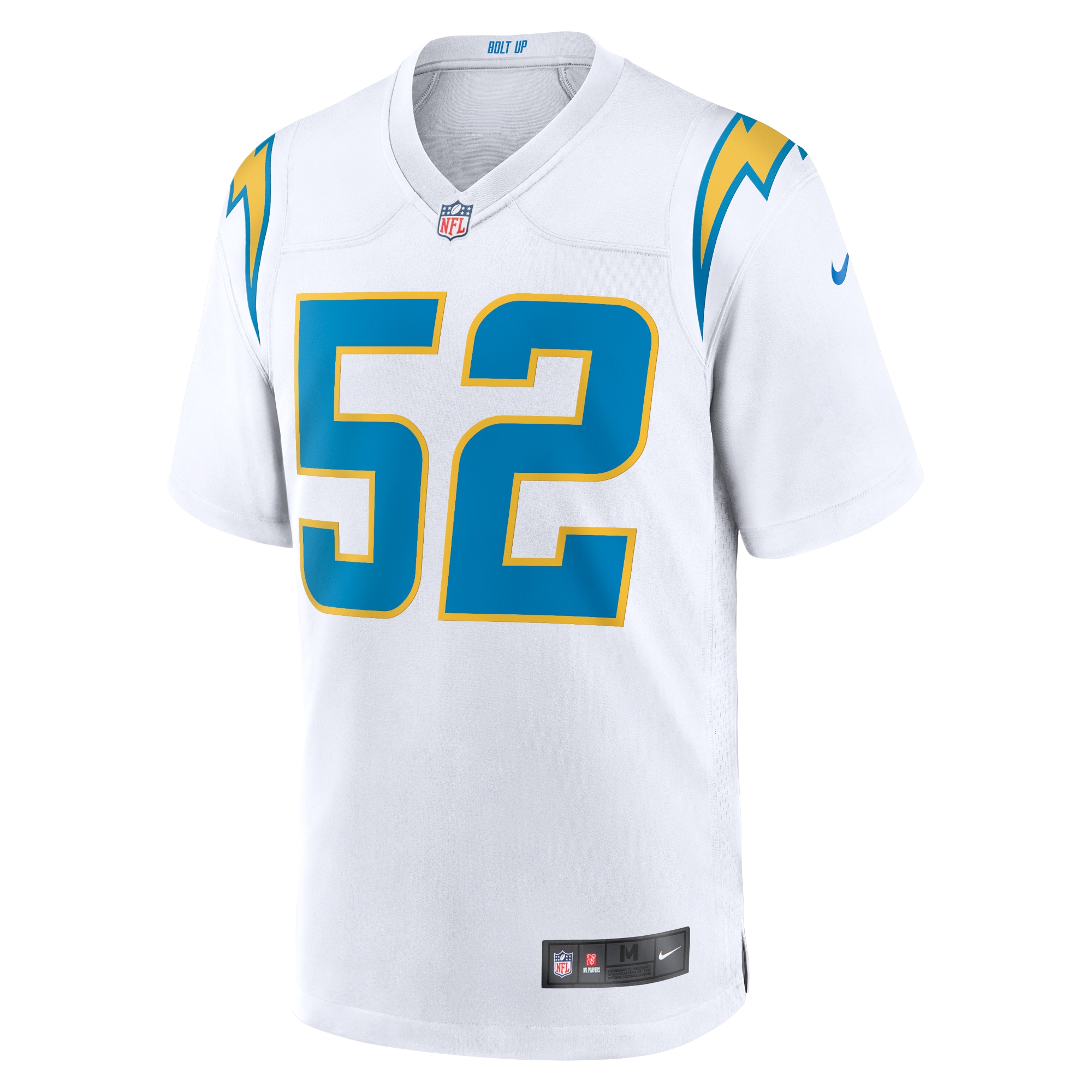 Los Angeles Chargers Khalil Mack White Game NFL Jersey Men's