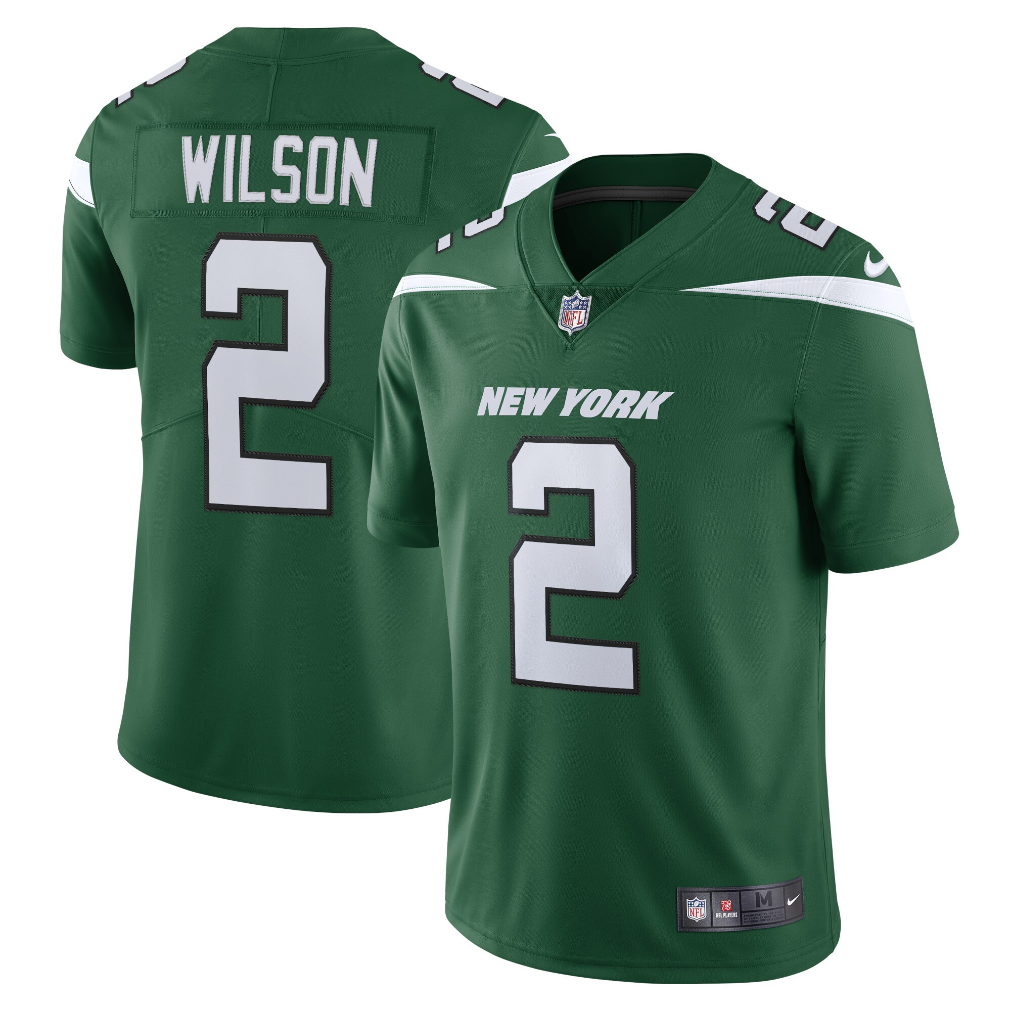 New York Jets Zach Wilson Gotham Green Vapor Limited NFL Jersey Men's