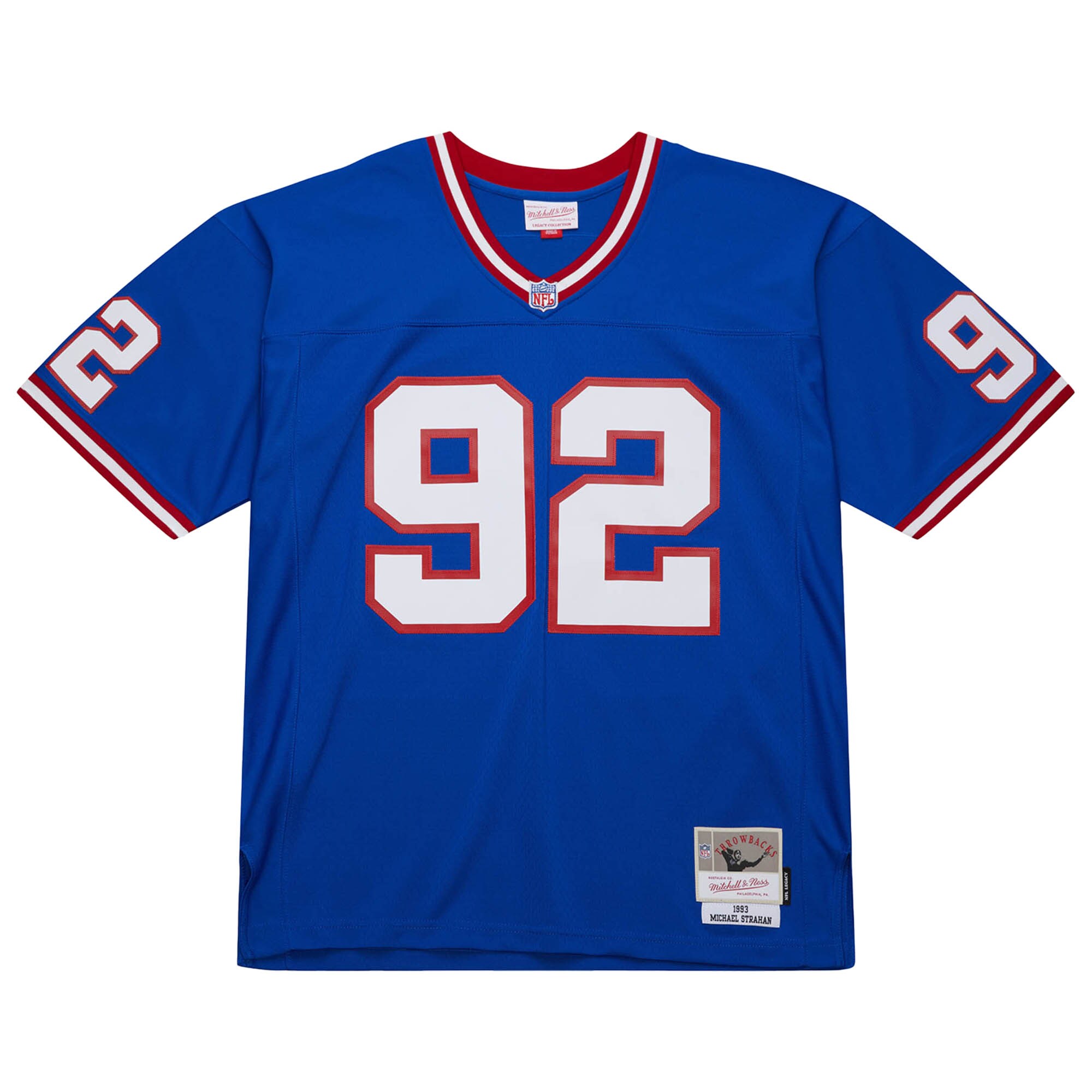 New York Giants Michael Strahan Mitchell Ness Royal 1993 Legacy NFL Jersey Men's