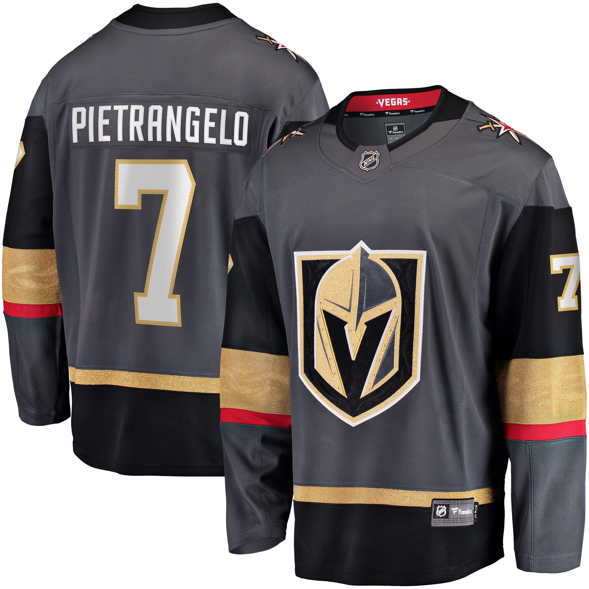 Vegas Golden Knights Alex Pietrangelo Black Breakaway Player NHL Jersey Men's