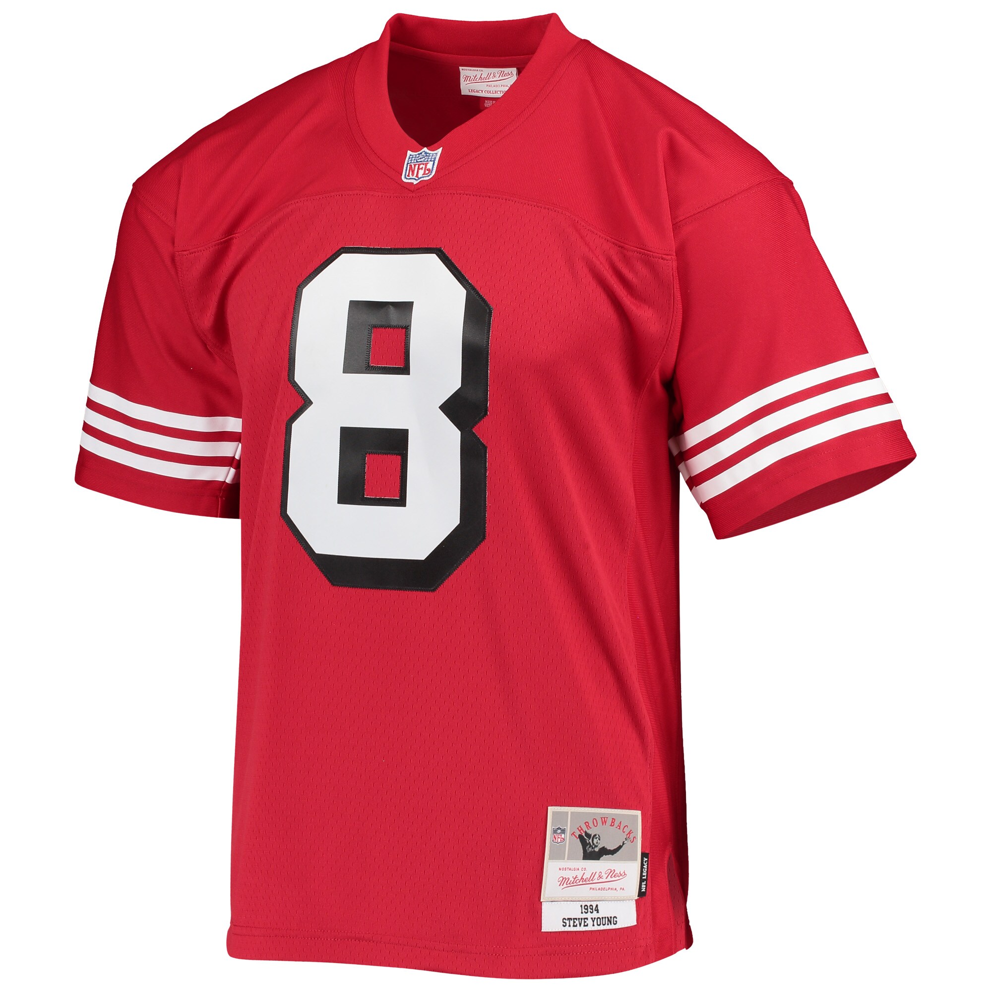 San Francisco 49ers Steve Young Mitchell Ness Scarlet Legacy NFL Jersey Men's