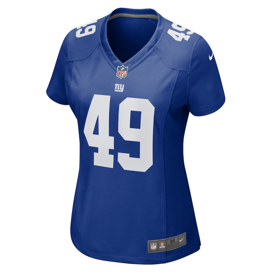 Matthew Adams 49 New York Giants Game Royal NFL Jersey Women's