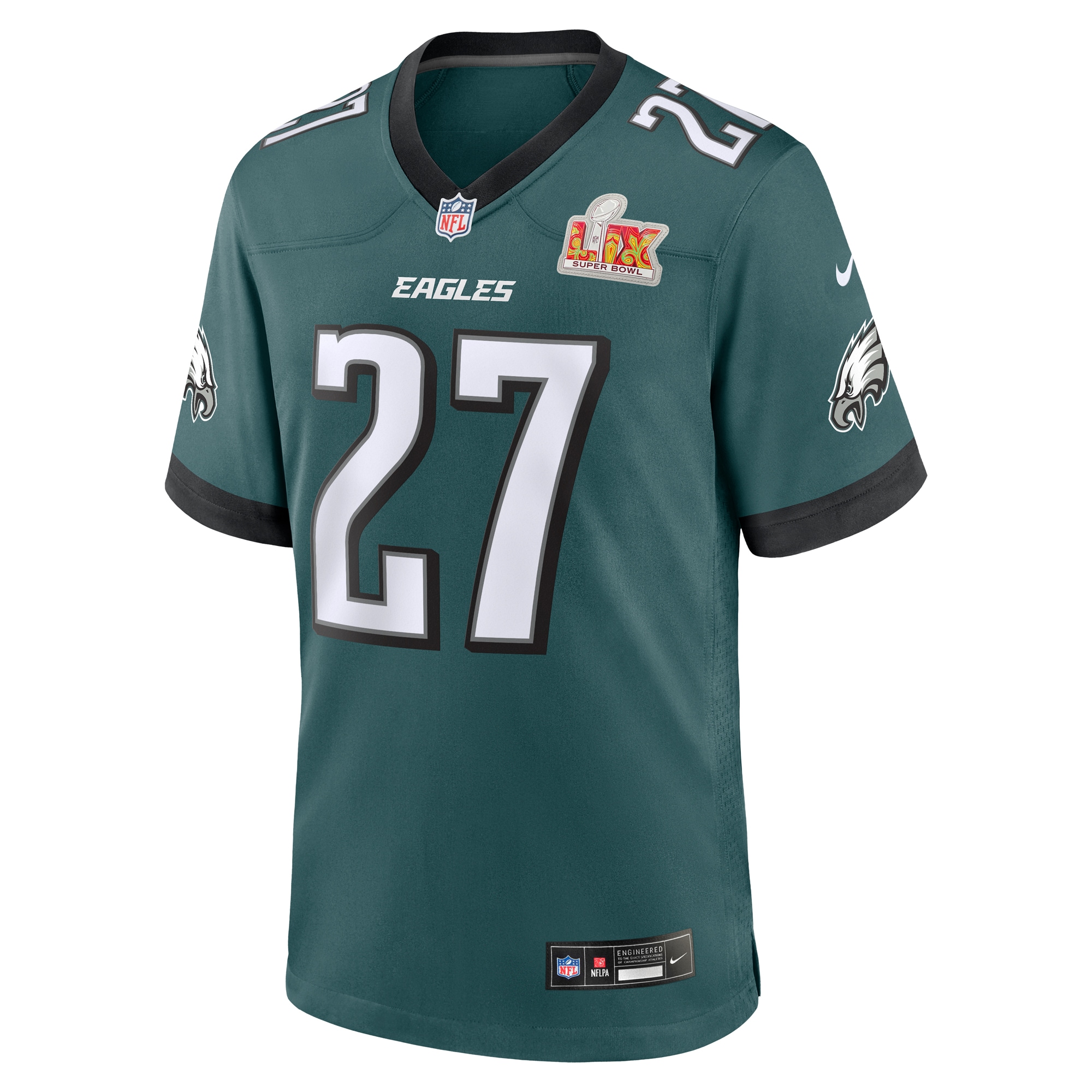 Philadelphia Eagles Quinyon Mitchell Midnight Green Super Bowl LIX Game Player NFL Jersey Men's