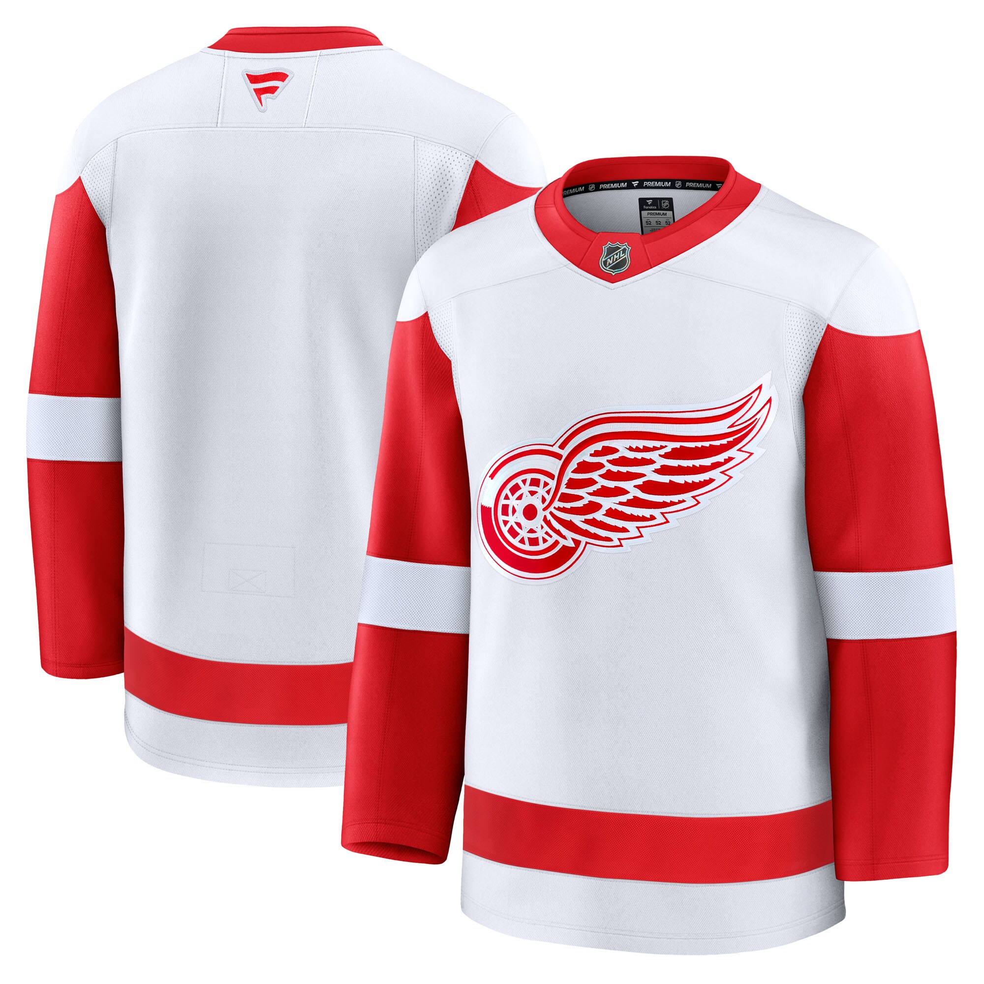 Detroit Red Wings White Away Premium NHL Jersey Men's