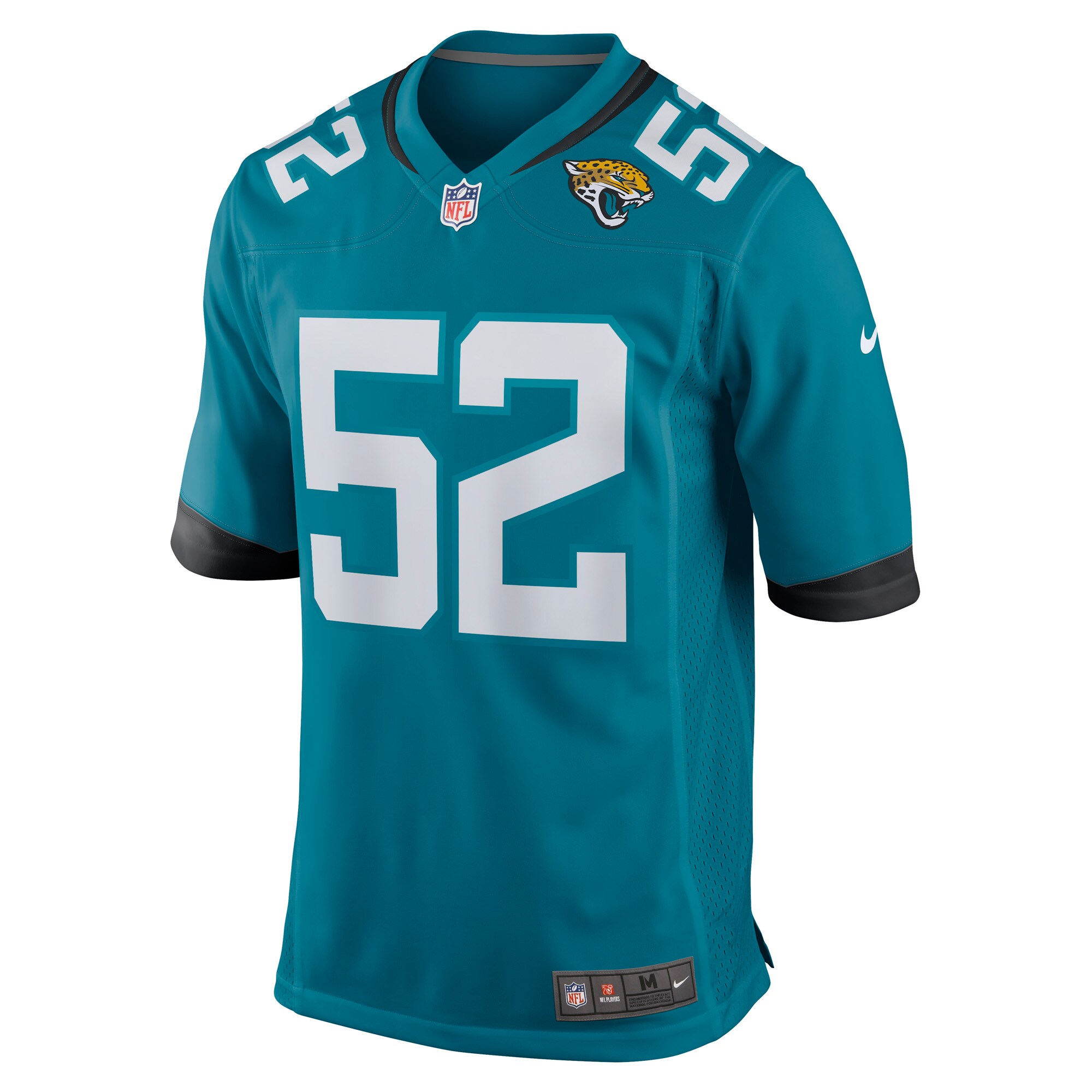 Jacksonville Jaguars DaVon Hamilton Teal Game NFL Jersey Men's