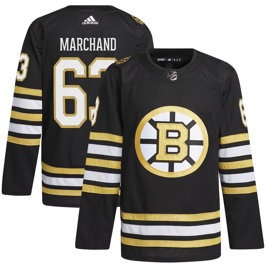 Brad Marchand 63 Boston Bruins Primegreen Black NHL Jersey Men's