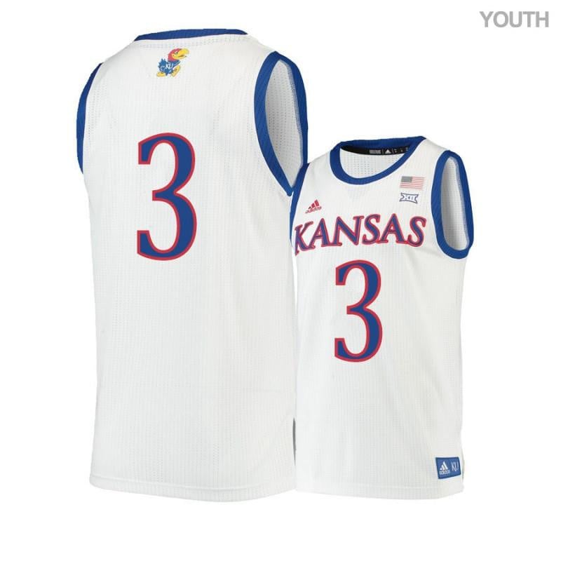3 Sam Cunliffe Beige Kansas Jayhawks NCAA Jersey Youth