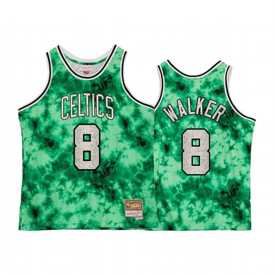 Boston Celtics Kemba Walker Galaxy Constellation Green Vintage NBA Jersey Men's