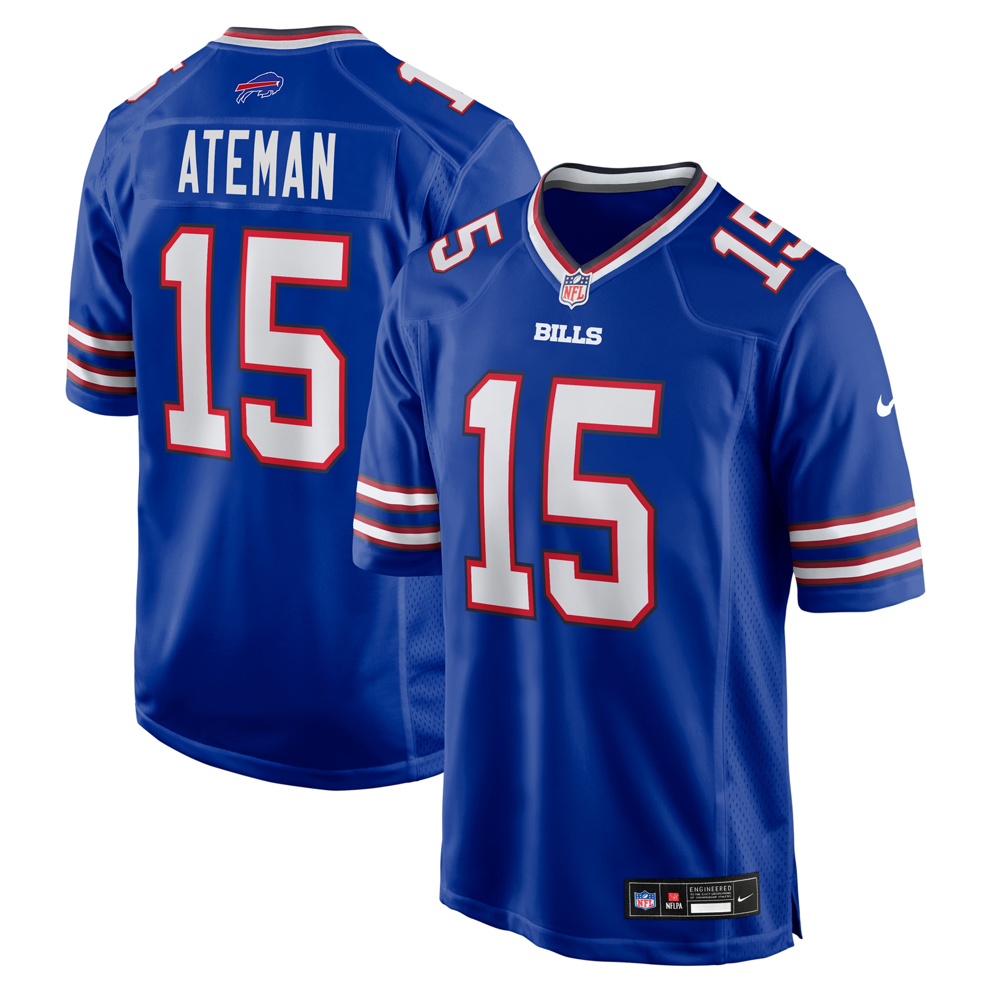 Buffalo Bills Marcell Ateman Royal Team Game NFL Jersey Men's