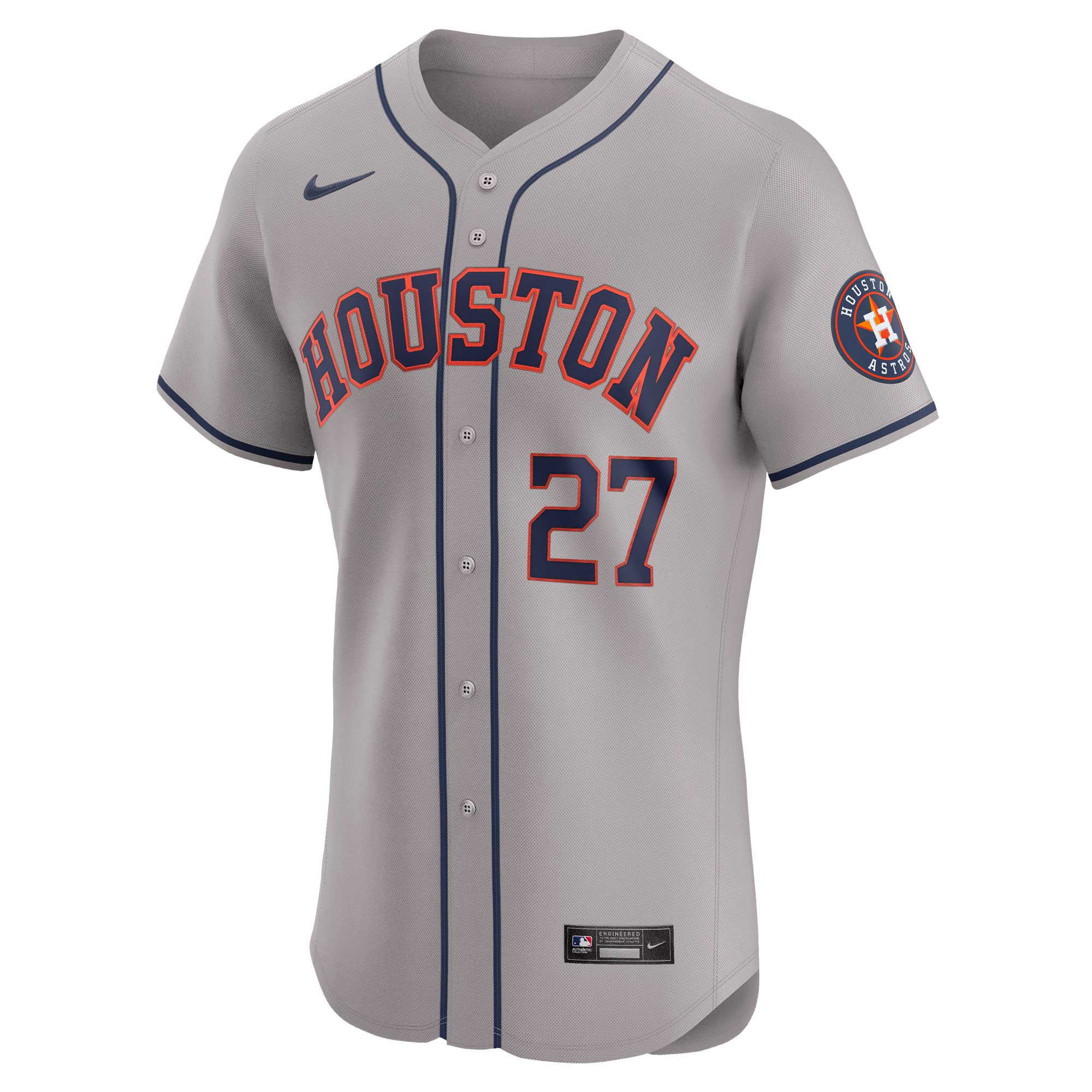 Houston Astros Jose Altuve Gray Road Elite Player MLB Jersey Men's