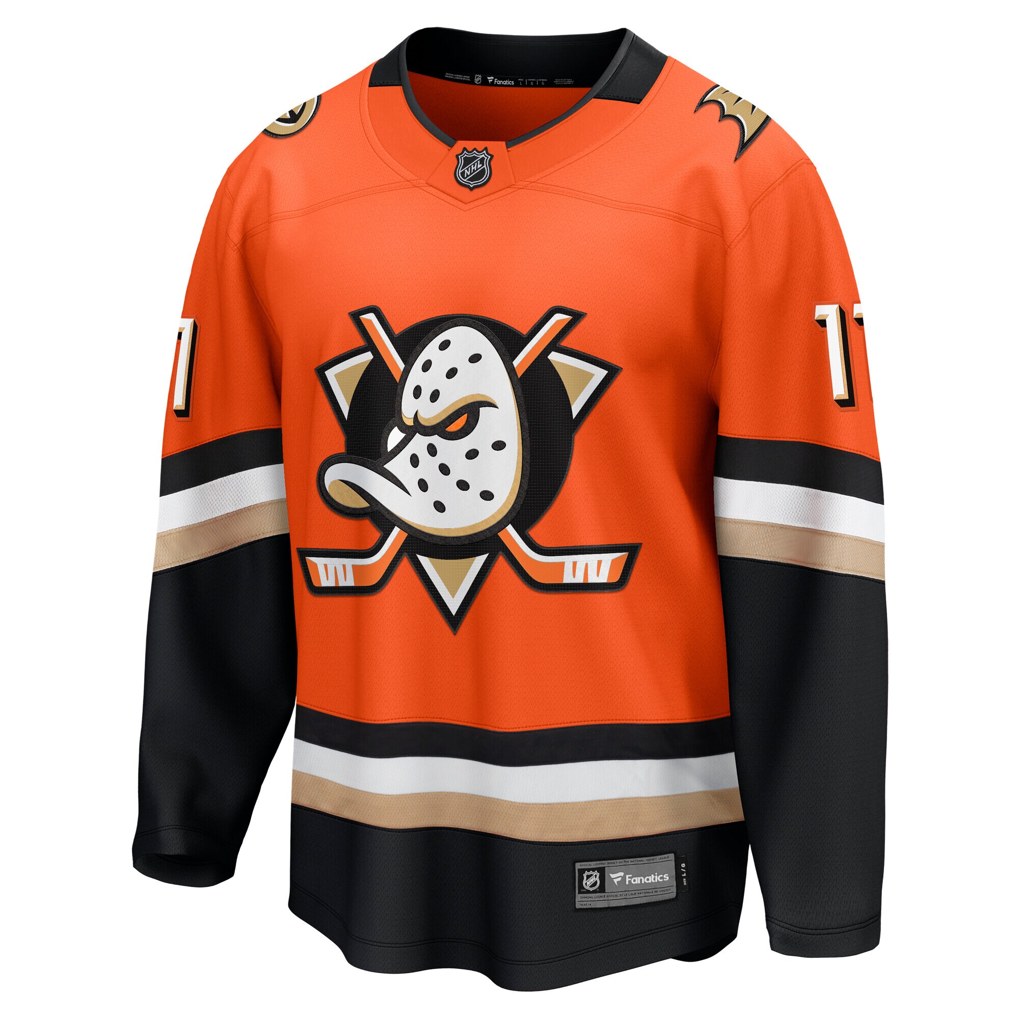 Anaheim Ducks Trevor Zegras Orange Home Premier Breakaway Player NHL Jersey Men's
