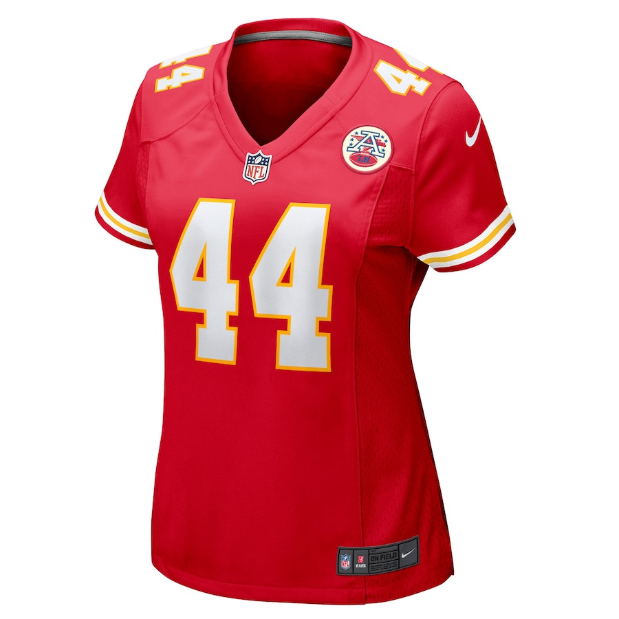 Cam Jones 44 Kansas City Chiefs Game Red NFL Jersey Women's