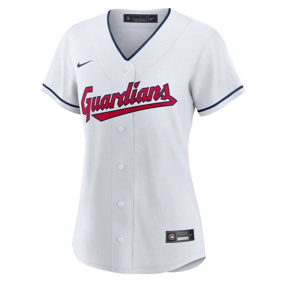 Cleveland Guardians Home Blank White MLB Jersey Women's