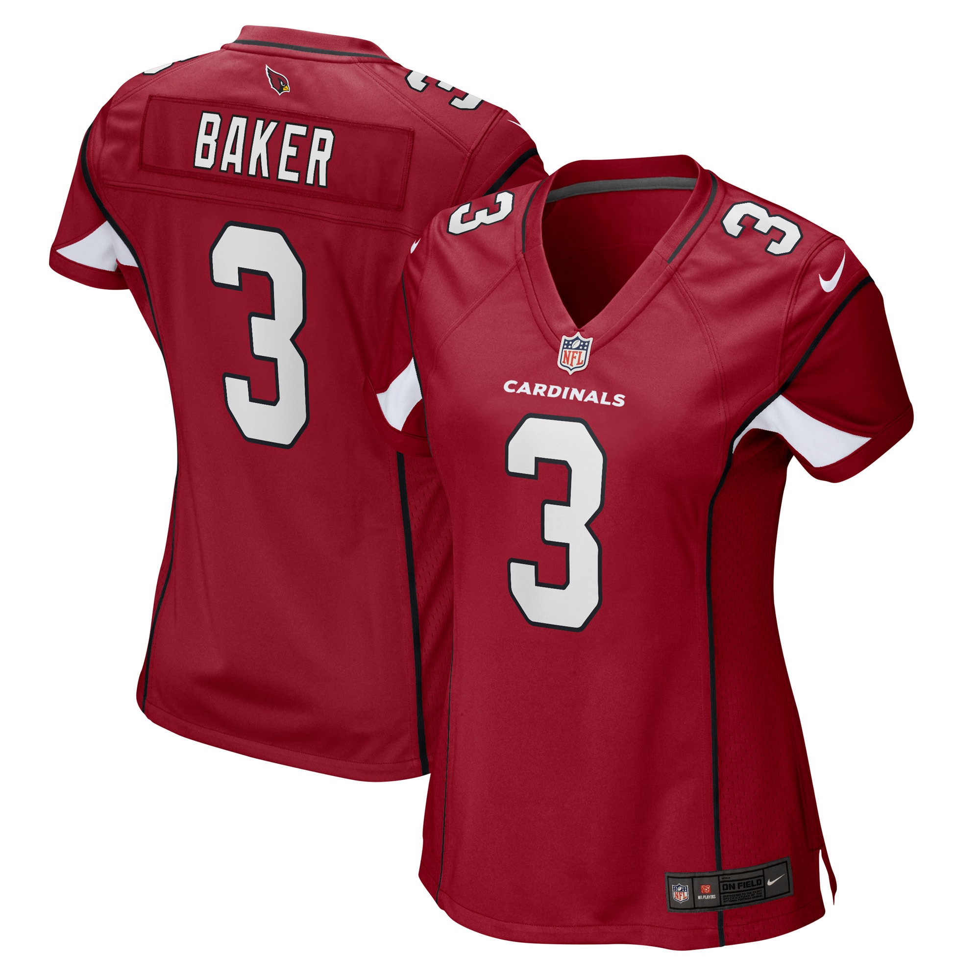 Arizona Cardinals Budda Baker Cardinal Game NFL Jersey Women's