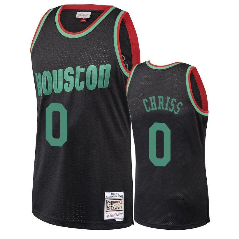 Houston Rockets Marquese Chriss 0 Classics Christmas Black NBA Jersey Men's