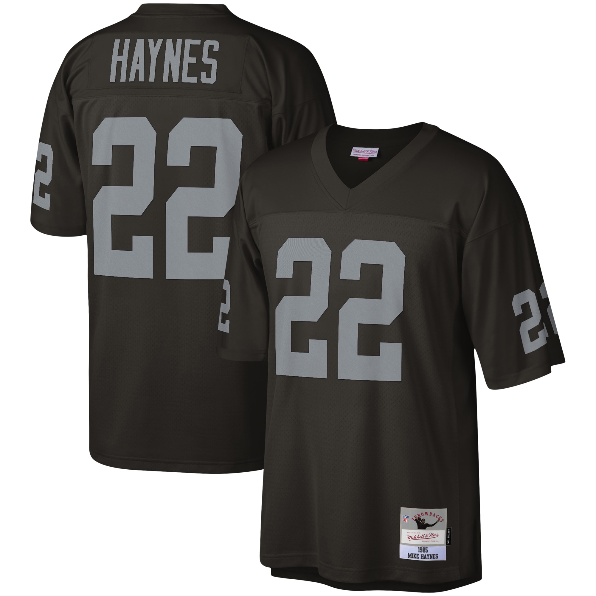Las Vegas Raiders Mike Haynes Mitchell Ness Black Legacy NFL Jersey Men's