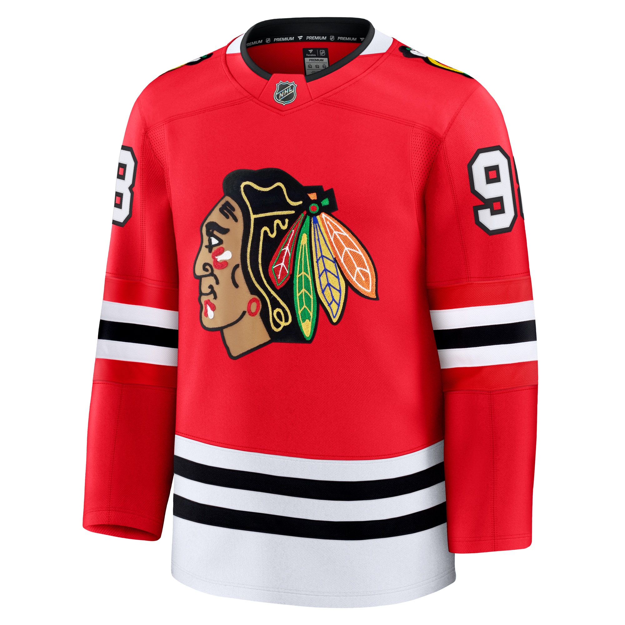 Chicago Blackhawks Connor Bedard Red Home Premium NHL Jersey Men's