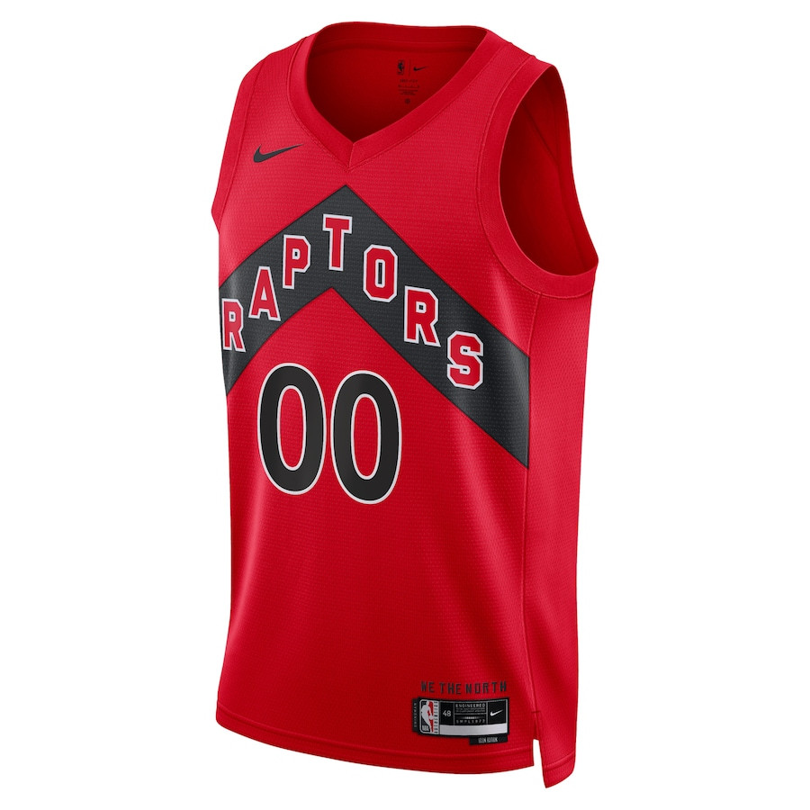Toronto Raptors 2023/24 Icon Swingman Custom Red NBA Jersey Men's