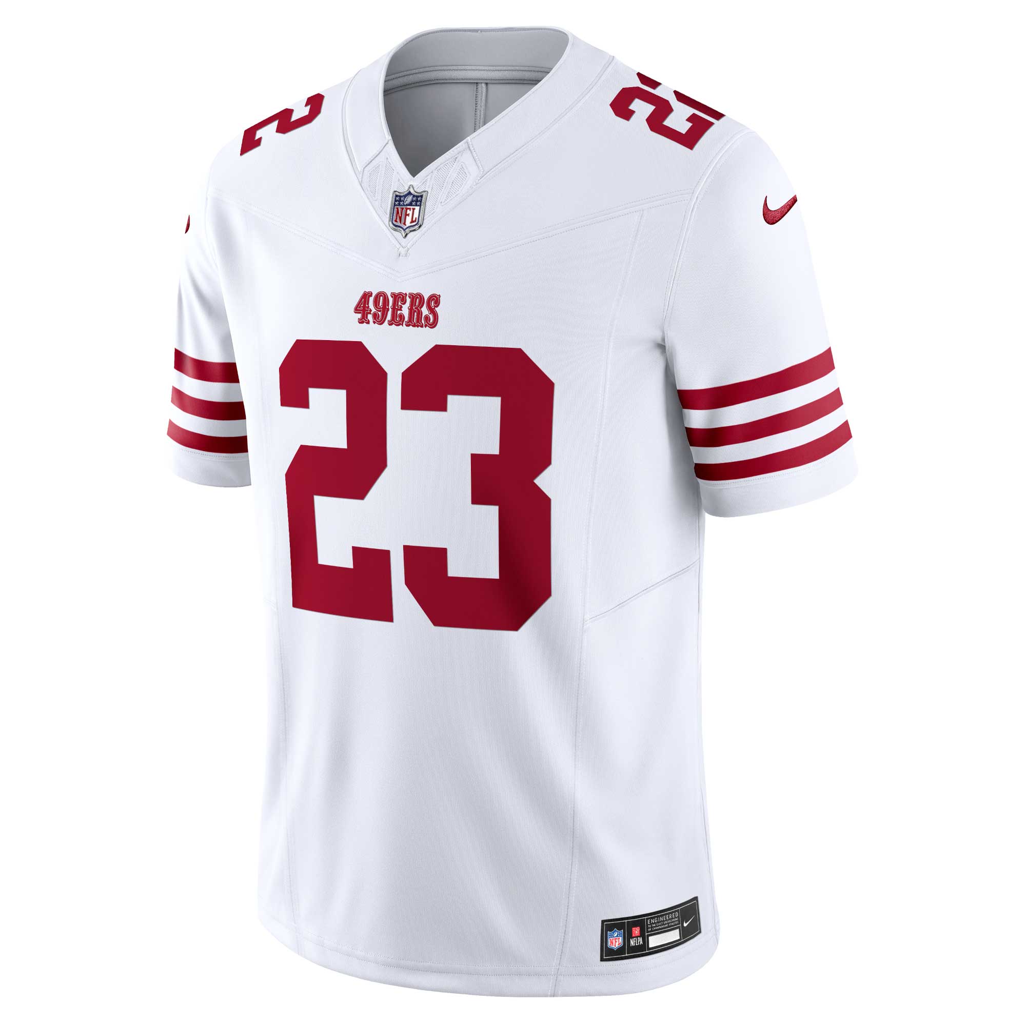 San Francisco 49ers Christian McCaffrey White Vapor F.U.S.E. Limited NFL Jersey Men's