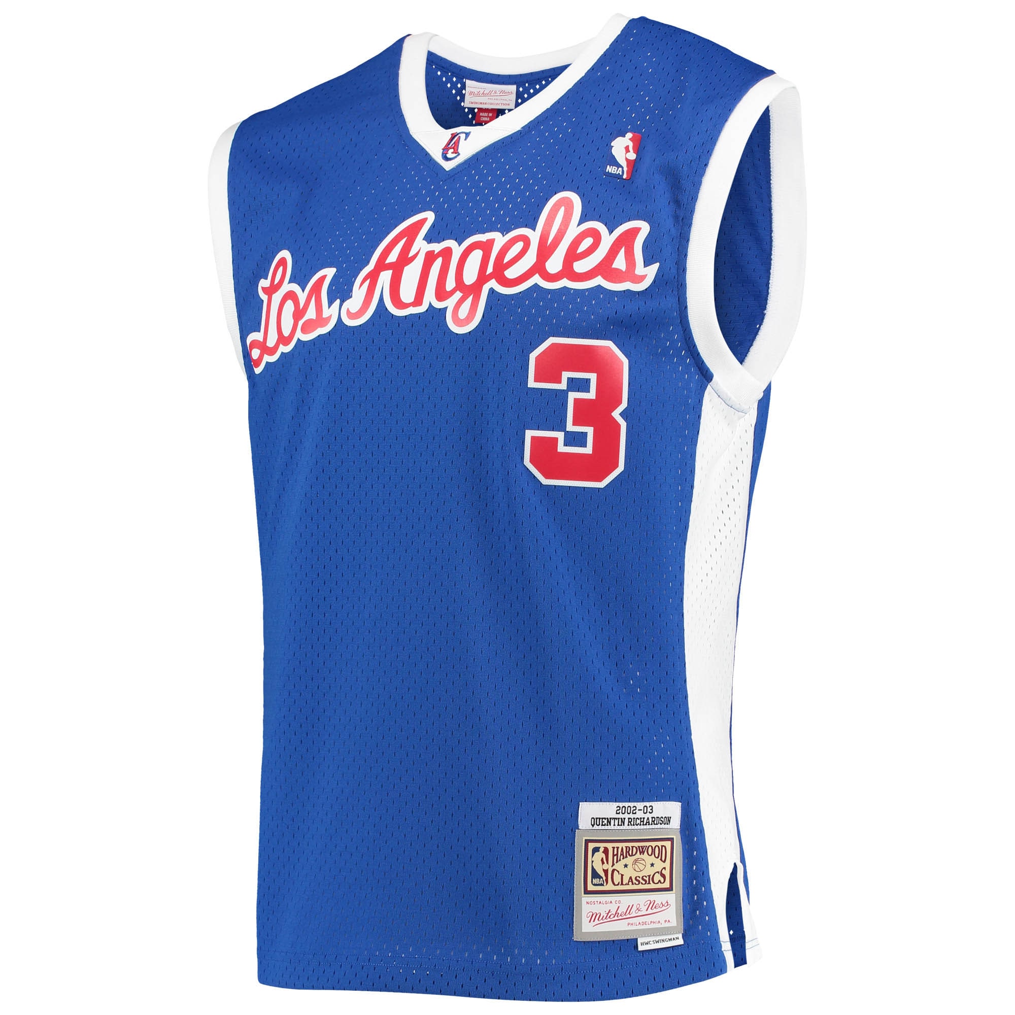 Mitchell Ness Quentin Richardson Royal Los Angeles Clippers 2002-03 Hardwood Classics Swingman NBA Jersey Men's