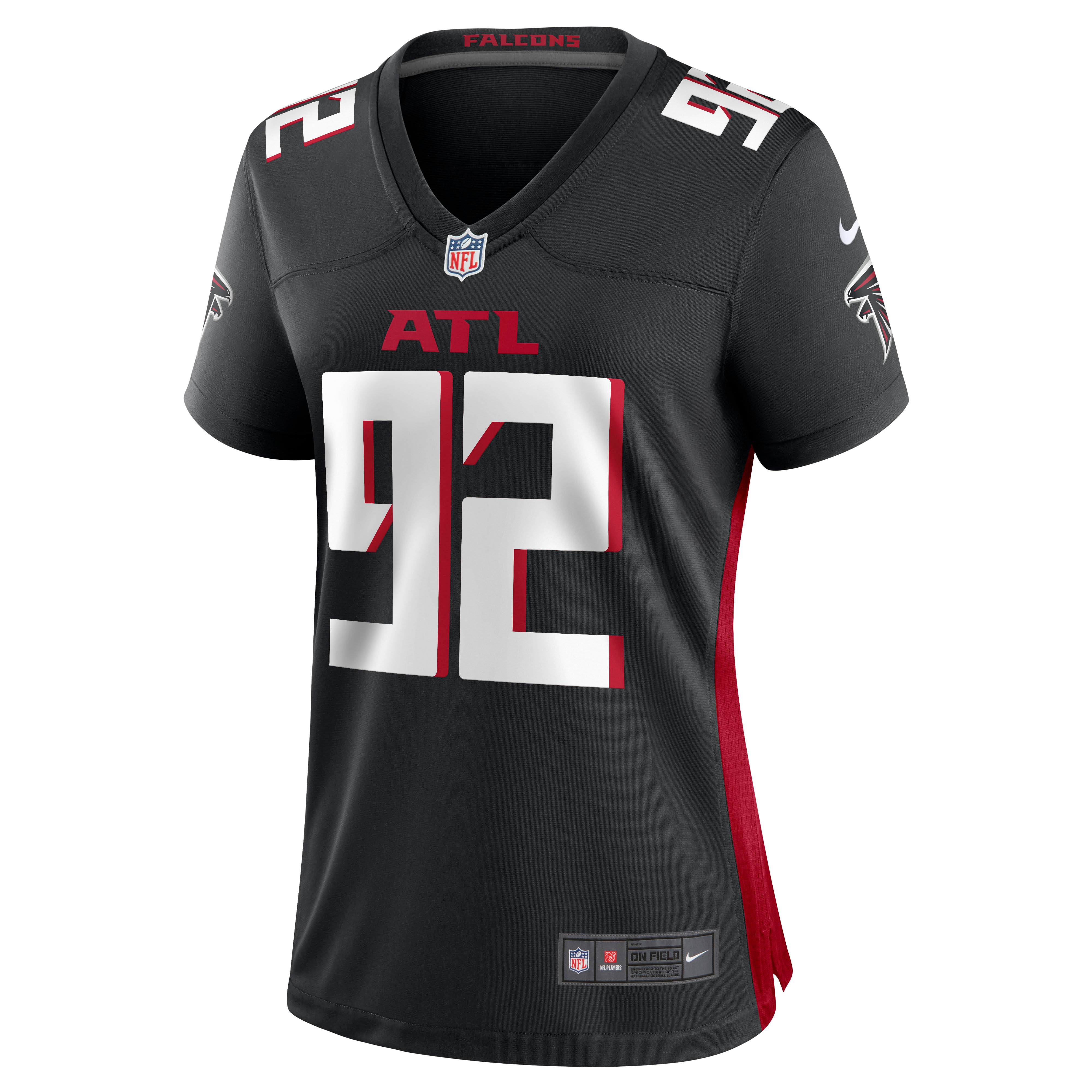 Atlanta Falcons Adetokunbo Ogundeji Black Game NFL Jersey Women's