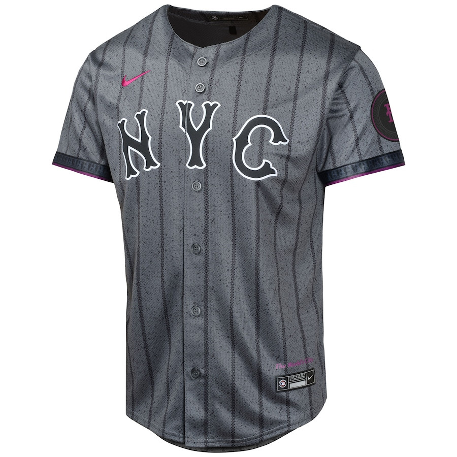 Pete Alonso 20 New York Mets 2024 City Connect Limited Graphite MLB Jersey Youth