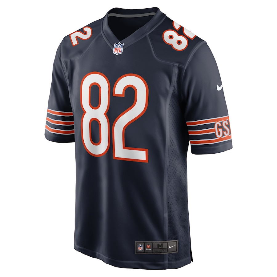 John Jackson 82 Chicago Bears Game Navy NFL Jersey Men's