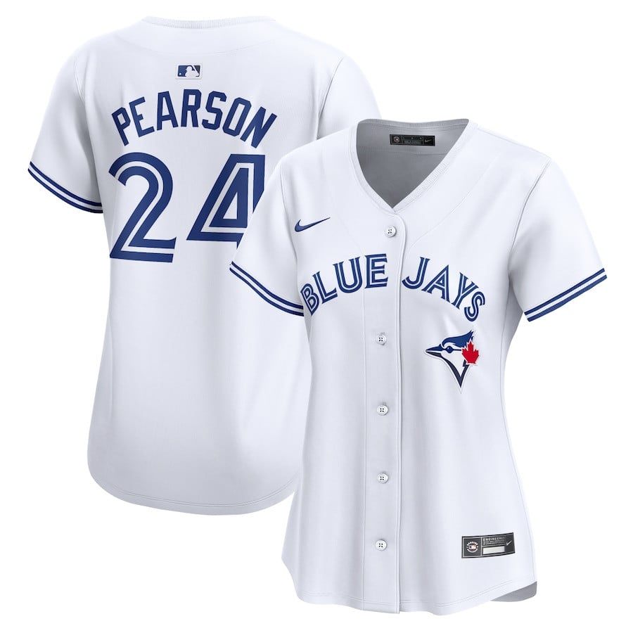 Nate Pearson 24 Toronto Blue Jays Home Limited Player White MLB Jersey Women's