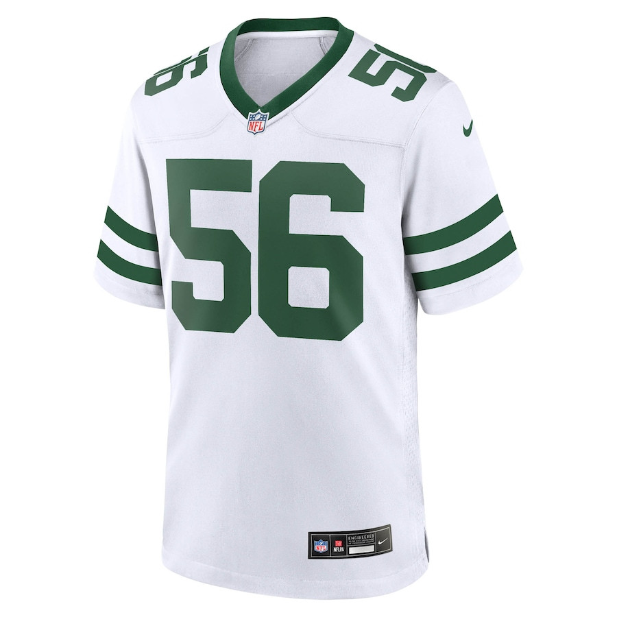 Quincy Williams 56 New York Jets Game Legacy White NFL Jersey Men's