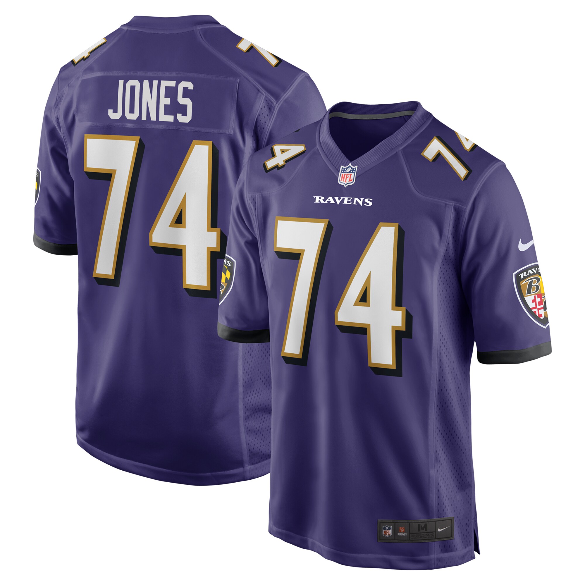 Baltimore Ravens Josh Jones Purple Team Game NFL Jersey Men's