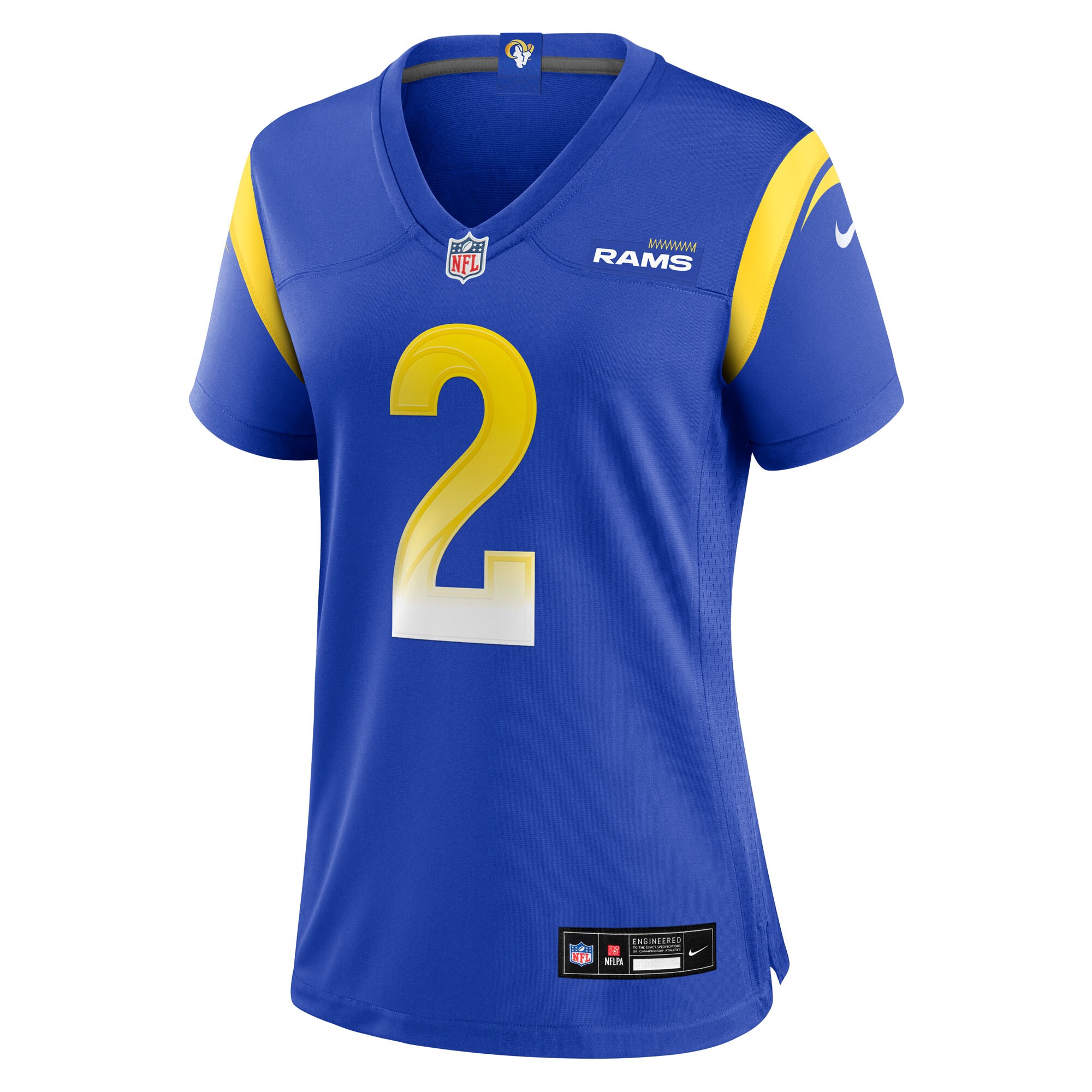 Los Angeles Rams Quintez Cephus Royal Team Game NFL Jersey Women's